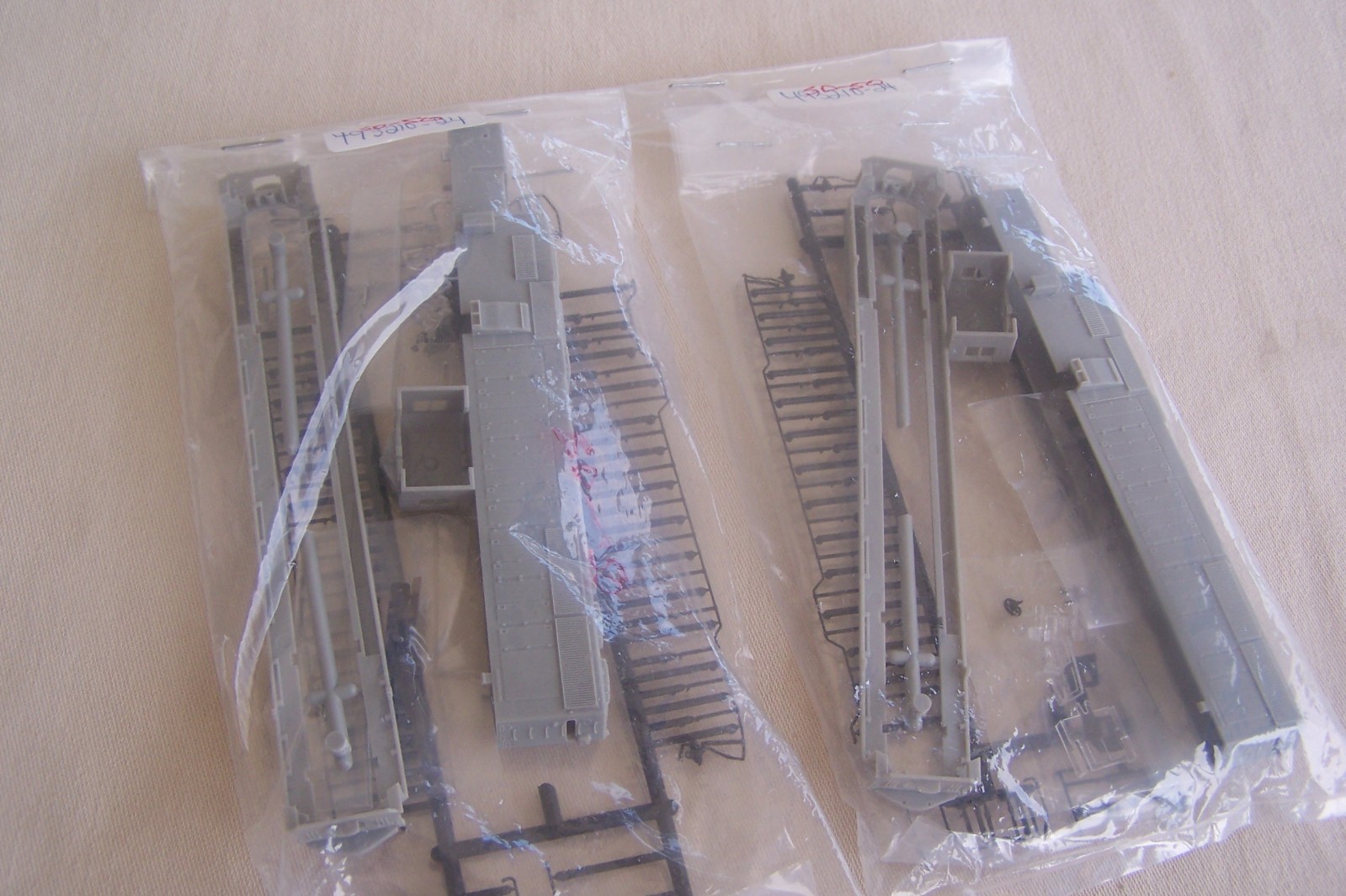 TWO COMPLETE Atlas 493210 N Scale SD-50 Locomotive Body Shell Assy Undecorated