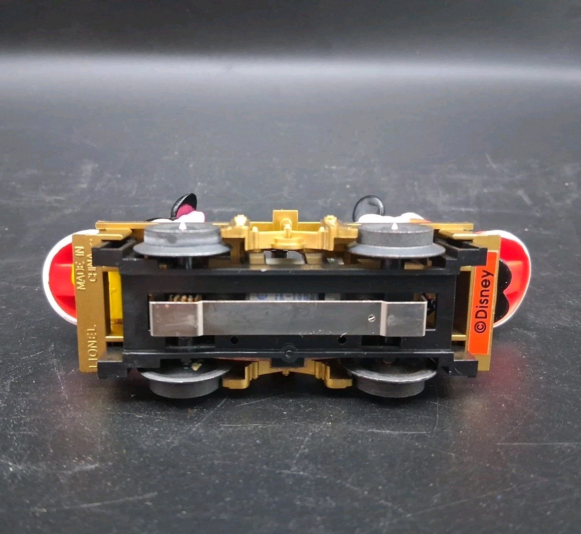 (B) Lionel 6-18433 Mickey Minnie Mouse Disney Christmas Handcar O Gauge