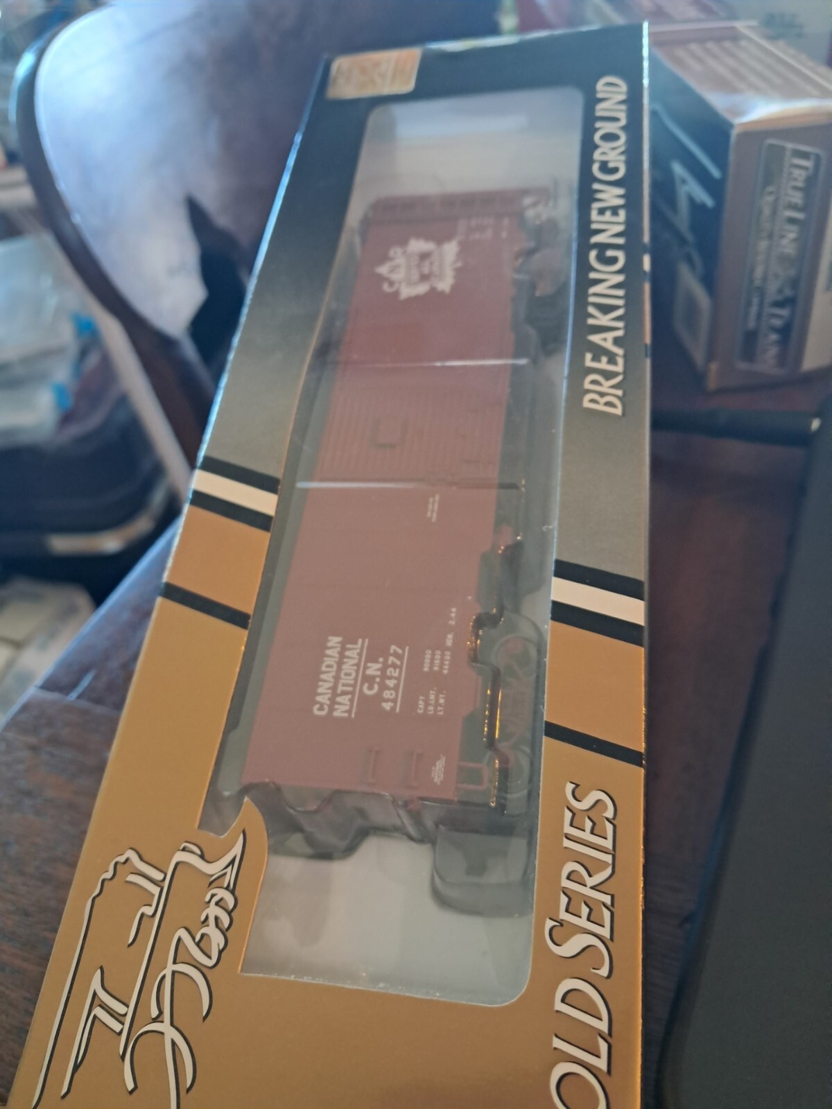 True Line Gold Series Canadian National Boxcar NIB Excellent CN#484994 CN#300030