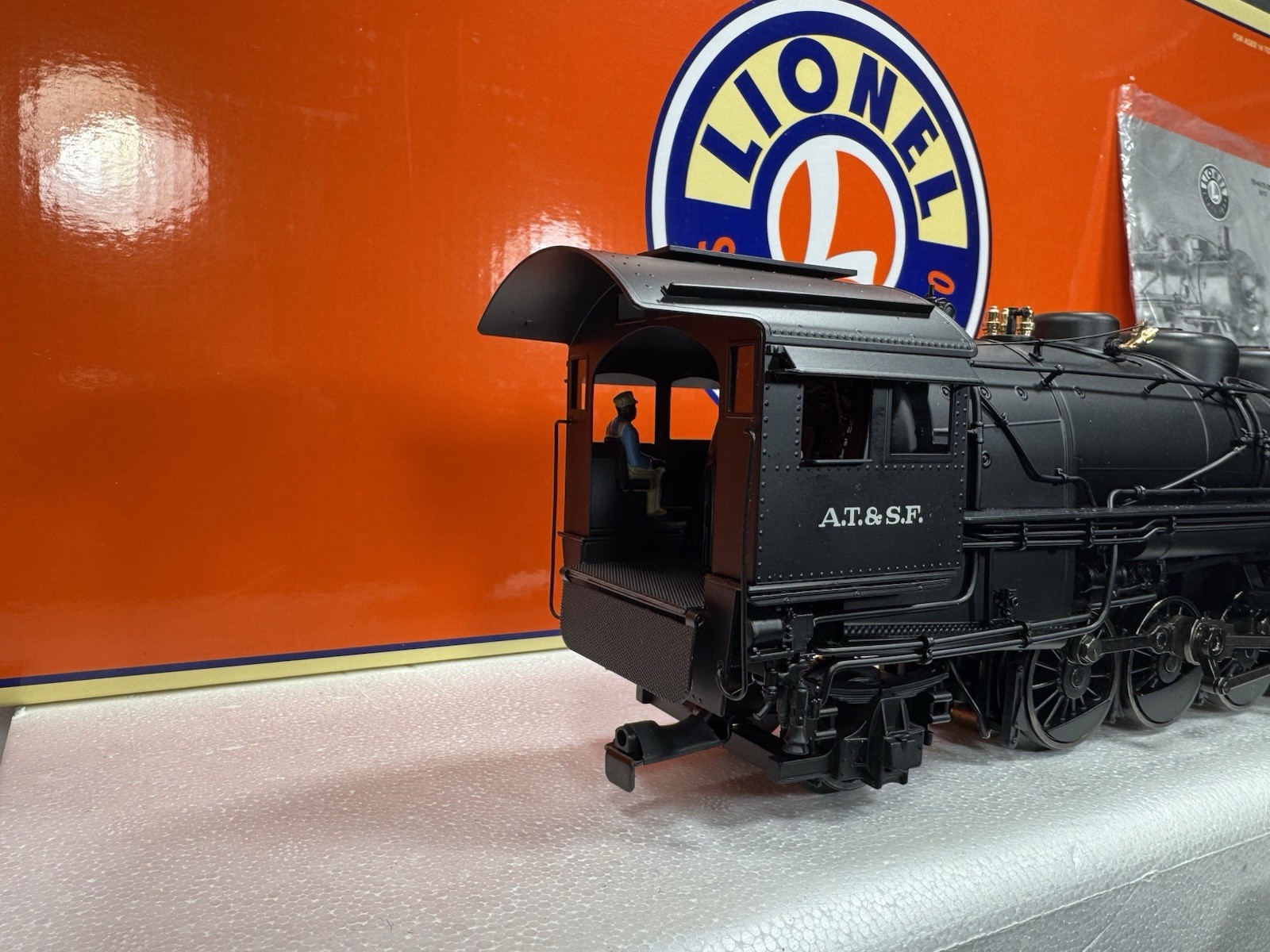 Lionel LEGACY 6-84472 brass hybrid Santa Fe Mikado steam engine #3222 LNIB
