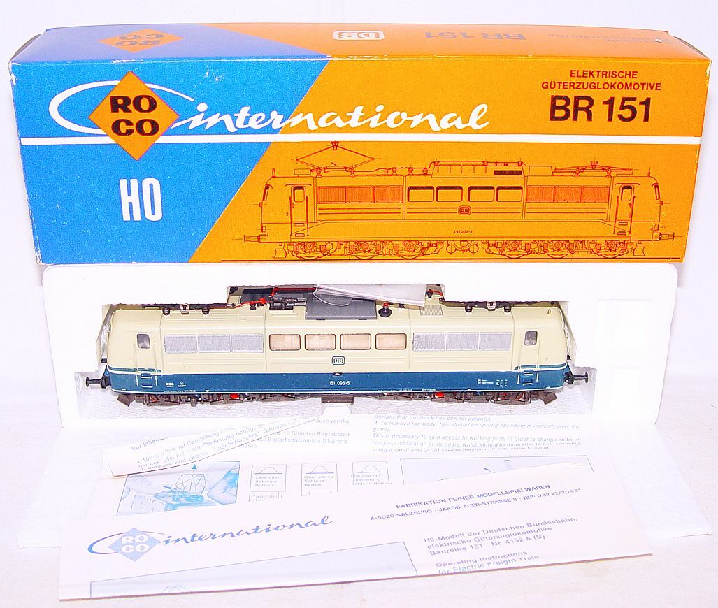 Roco DC HO 1:87 Deutsche Bundesbahn BR 151 ELECTRIC GOODS LOCOMOTIVE MIB`78!