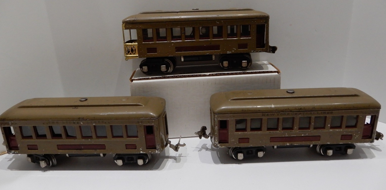 LIONEL Prewar 254 Mojave Engine w/2 610 pullmans & 612 Observation RUNS GREAT