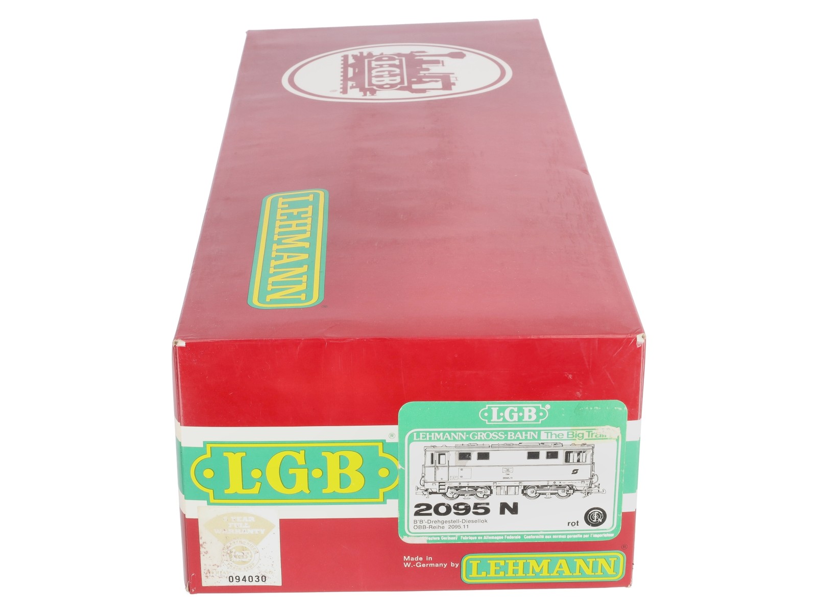 LGB 2095N G Scale OBB Diesel Locomotive EX/Box