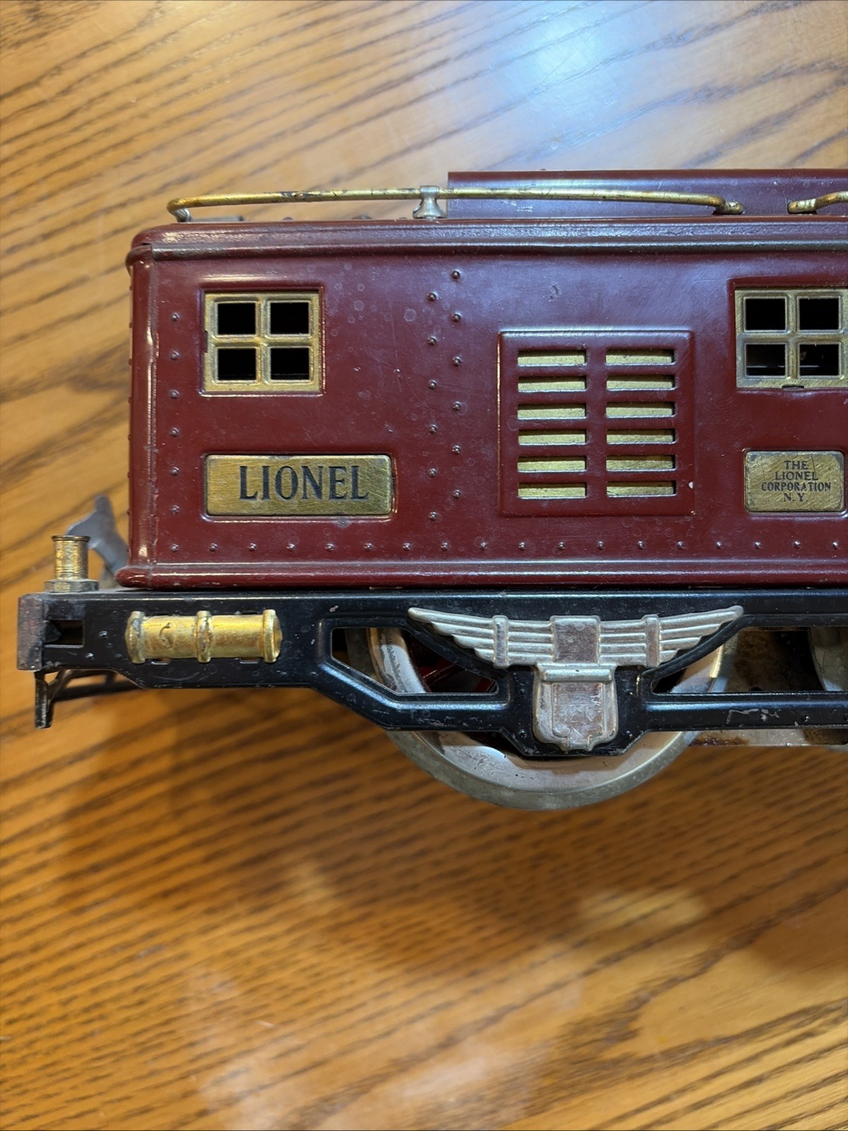 Lionel Prewar #8 Electric Locomotive Maroon Paint 1920,s UNTESTED