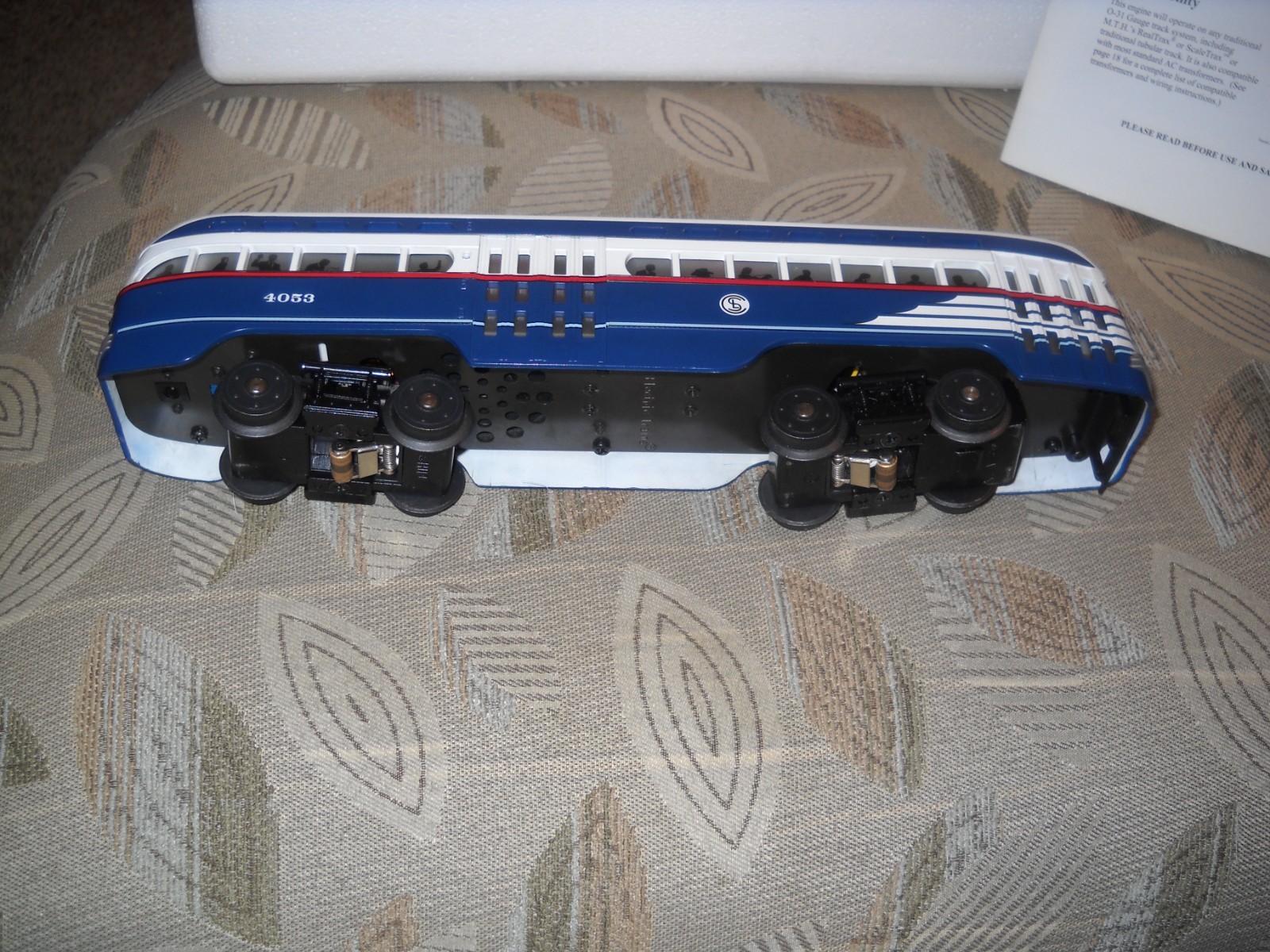 😎RAIL KING by M.T.H 30-2521-1 CHICAGO PCC ELETRIC STREETCAR PS 2.0 #4053😎NICE