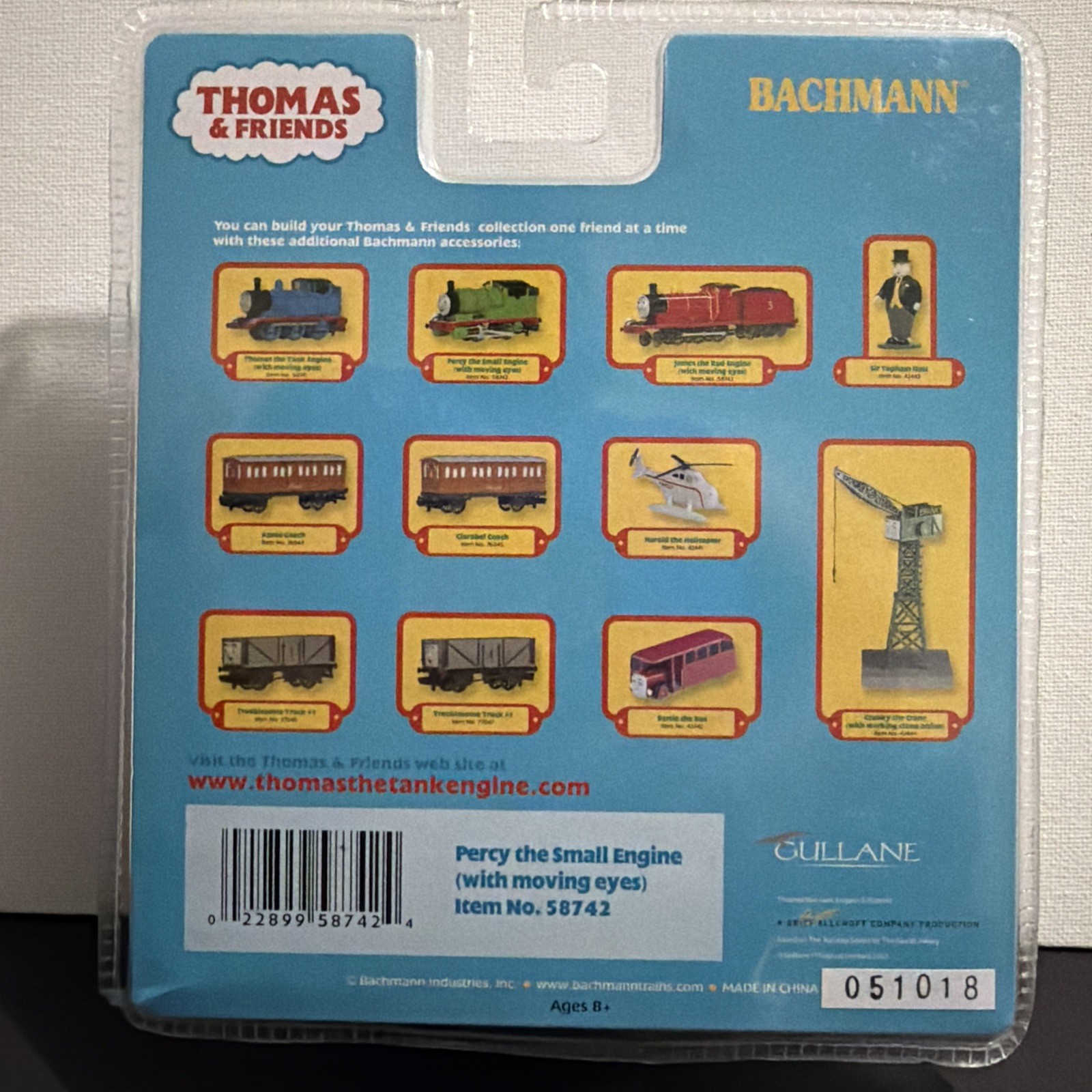 Bachmann 58742 PERCY THE SMALL ENGINE (WITH MOVING EYES) (HO SCALE) NEW