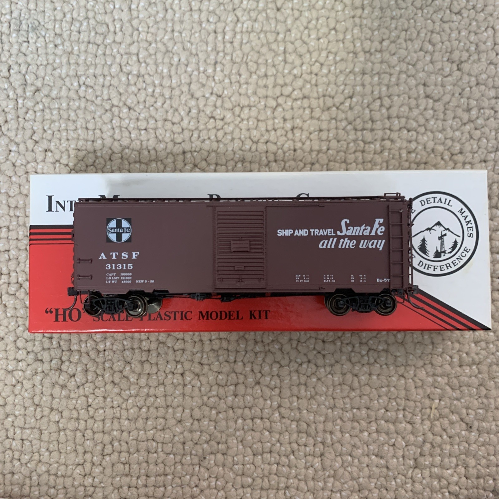 InterMountain Railway HO Santa Fe 40′ PS-1 Boxcar – LN! Assembled 🤩