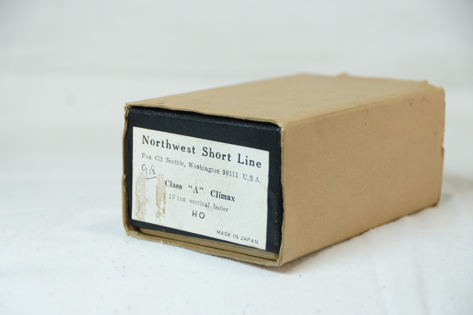 NORTHWEST SHORT LINE CLASS A CLIMAX 12 TON Vertical BOILER LOCOMOTIVE Mint BOXED