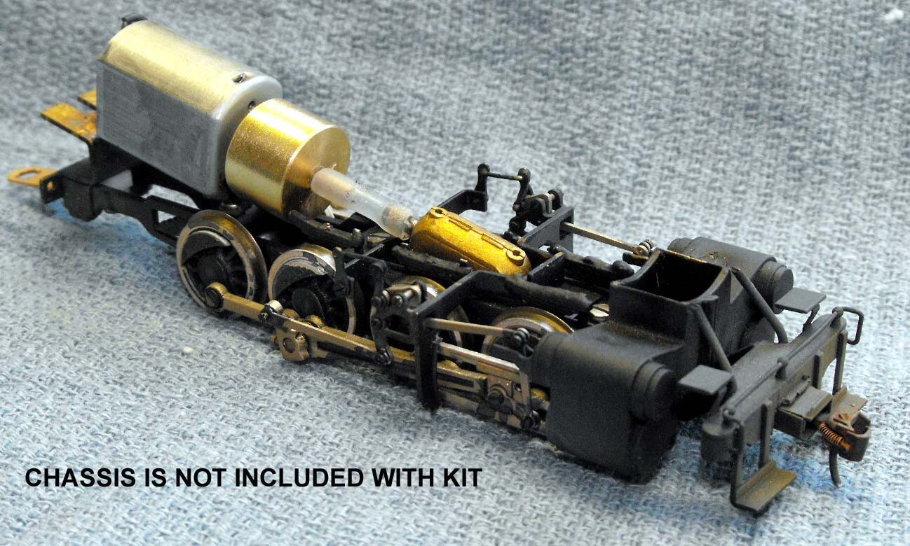 BRASS HO SCALE CAN MOTOR FLYWHEEL KIT FOR STEAM LOCOMOTIVES