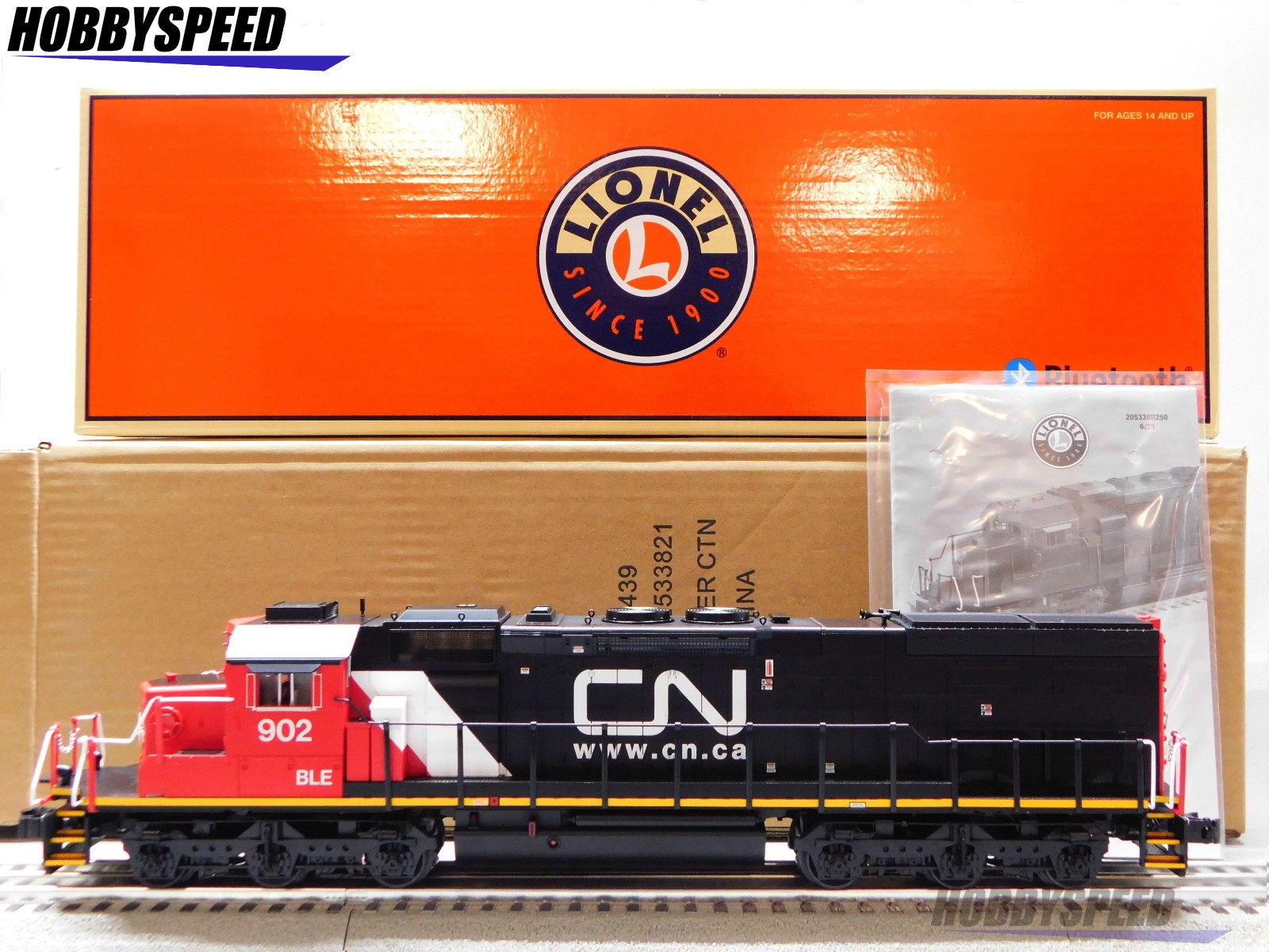 LIONEL BTO CANADIAN NATIONAL LEGACY SD40T-2 DIESEL ENGINE O GAUGE 2533821 NEW