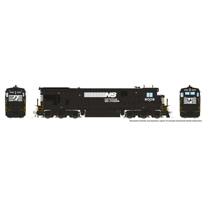Rapido Trains 042527 HO NS C30-7 Diesel Locomotive #8032 – DC/DCC/Sound