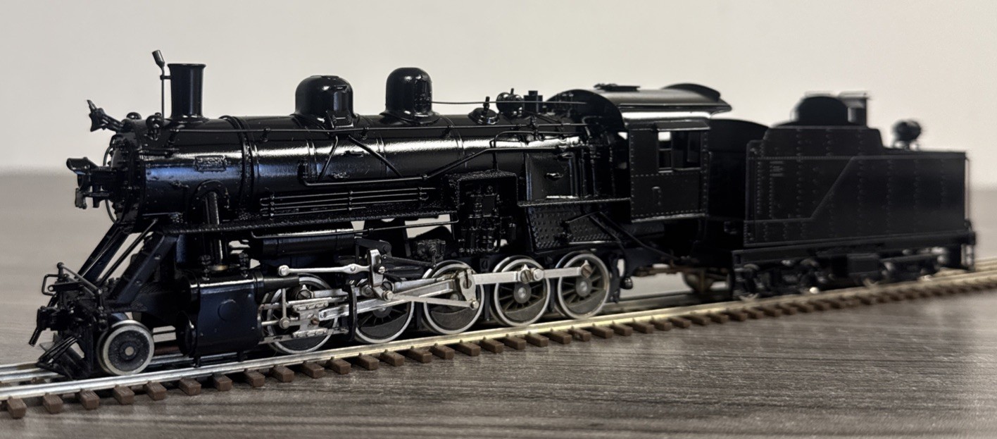 Pacific Fast Mail HO Brass Decapod FRISCO 2-10-0 Russian Painted Black & Tested!
