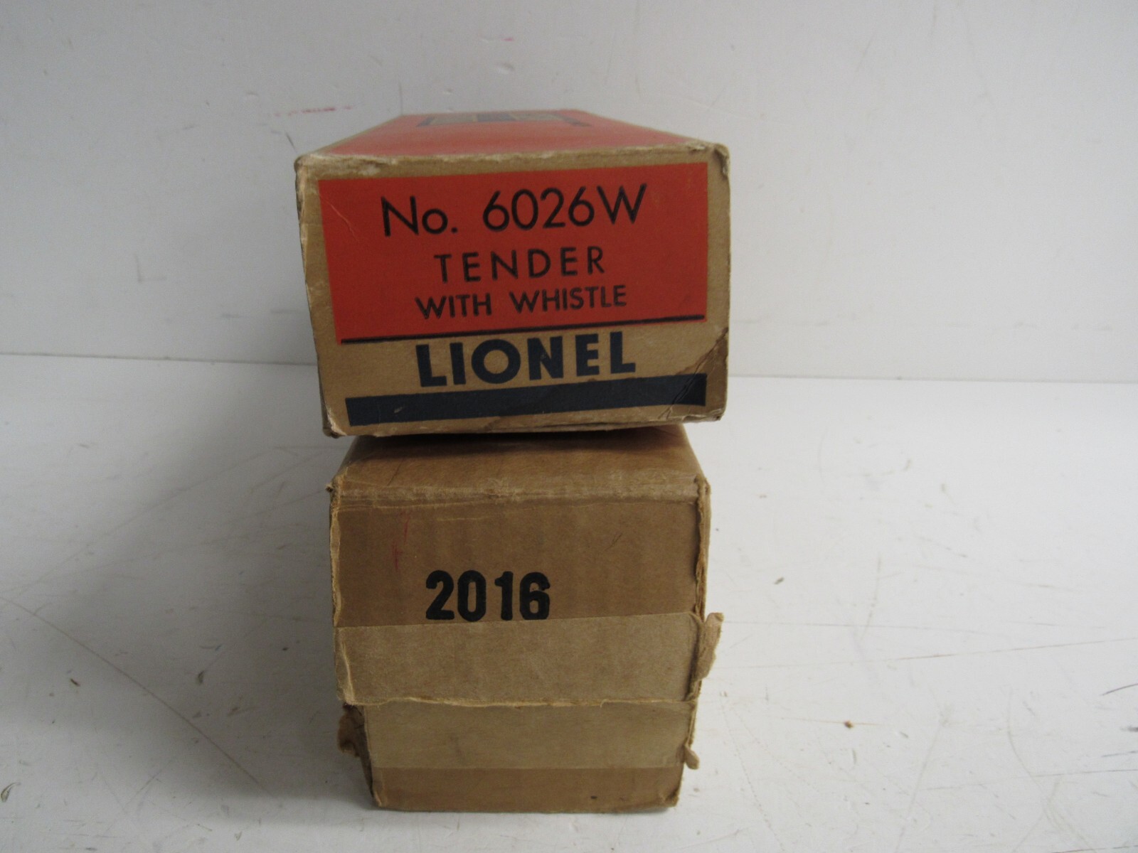 Lionel #2016 Steam Locomotive and #6026W Tender w/Orig. Boxes