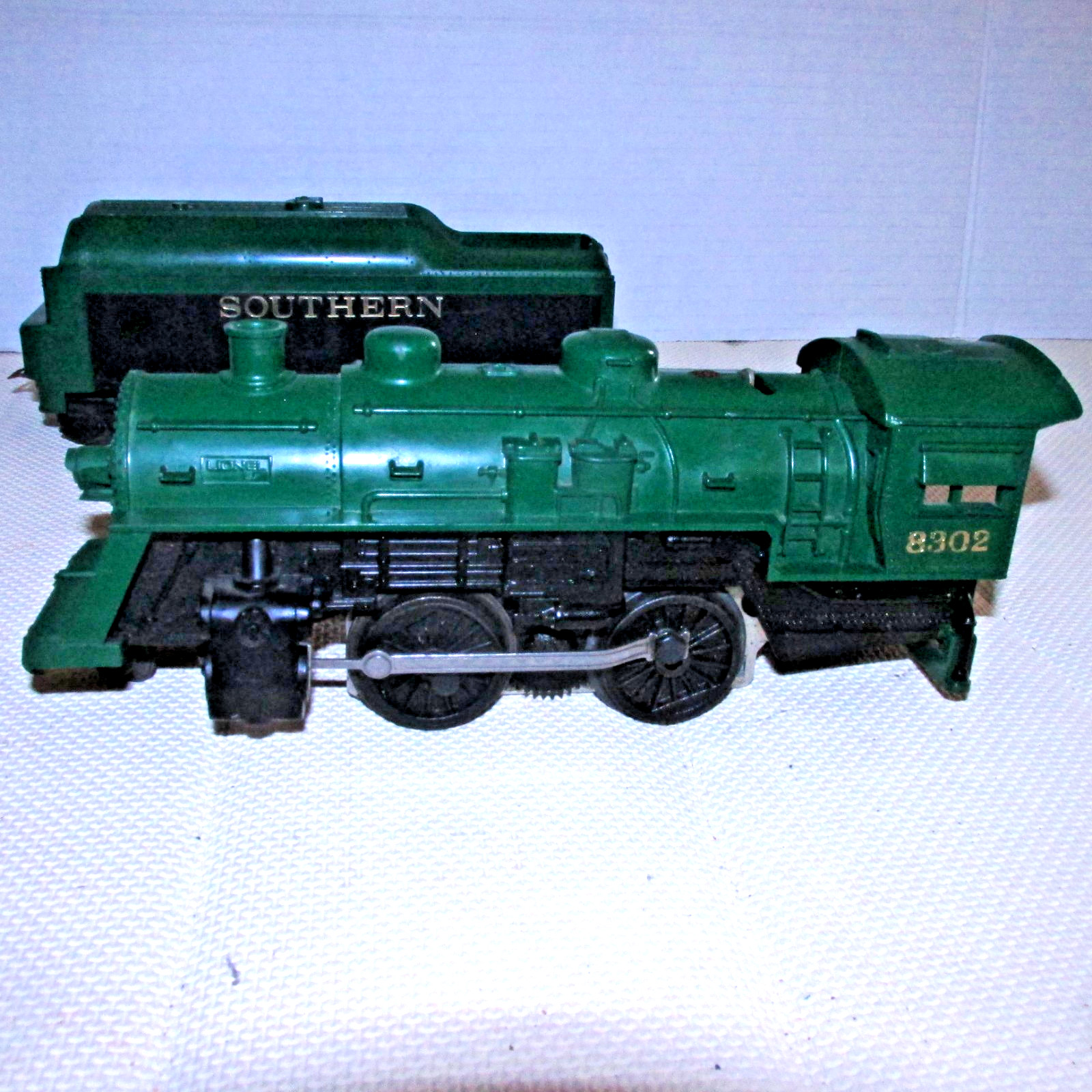 O O27 Lionel 8302 Green 2-4-0 & Southern Coal Rattle Tender Lights USA