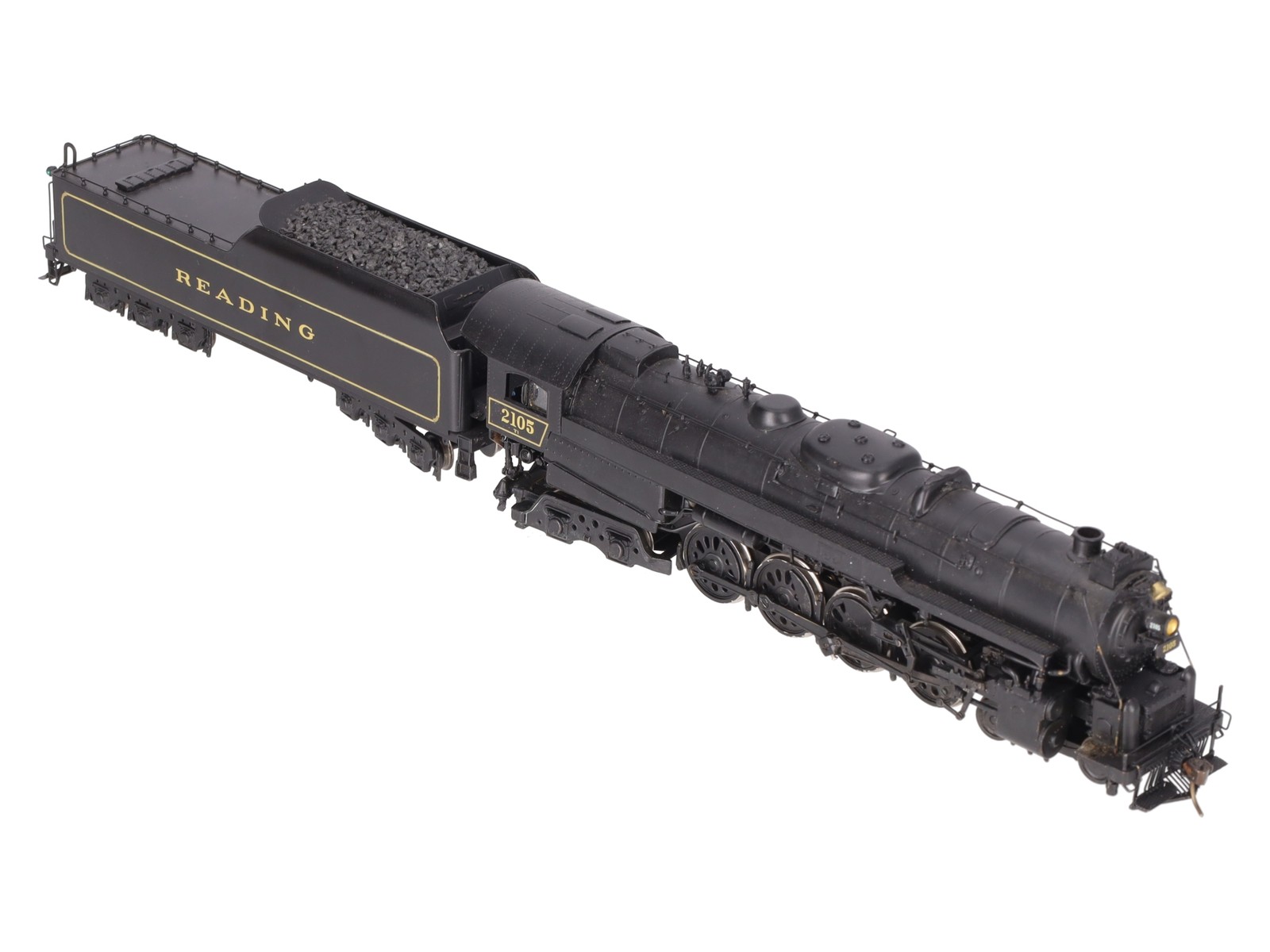 Custom NJ Brass ST-801 HO Brass Reading T-1 4-8-4 Steam Loco/Tender #2105 EX/Box