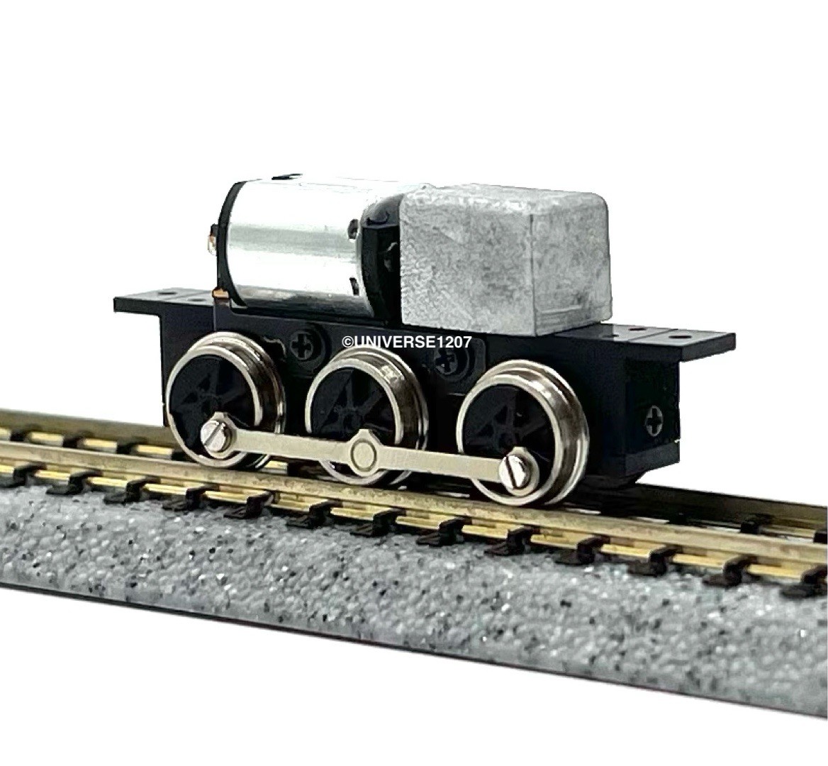 N/HOn30/HOe/009 Gauge 0-6-0 Rod-Driven Locomotive Power Drive Chassis 23mm/8mm
