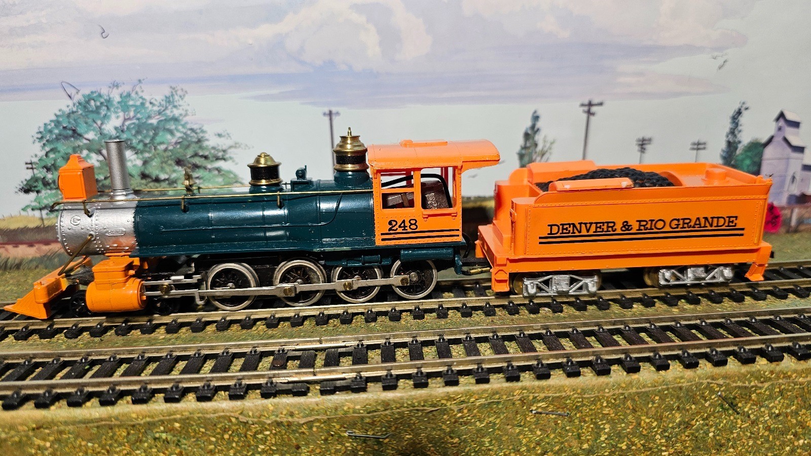 Tyco HO Rio Grand 4-8-0 Steam Locomotive- NEW/UNUSED Other than Test Run