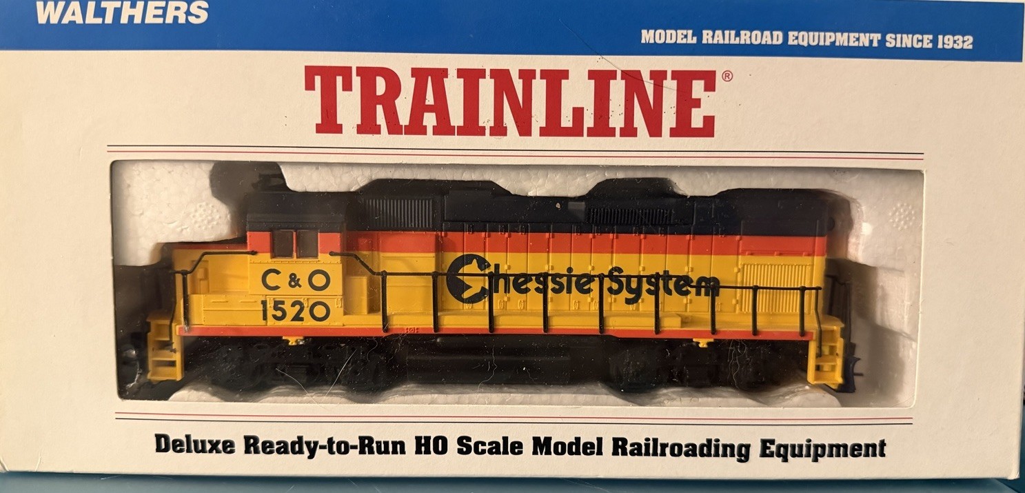 Walthers Trainline 931-355 HO C&O Chessie System #1520 GP15 Diesel Locomotive