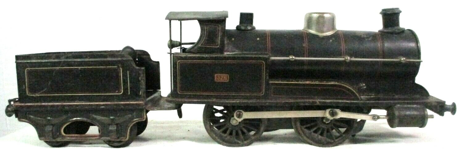 Marklin 326 1 Gauge Clockwork Locomotive & Tender Vintage Prewar Model Train -SC