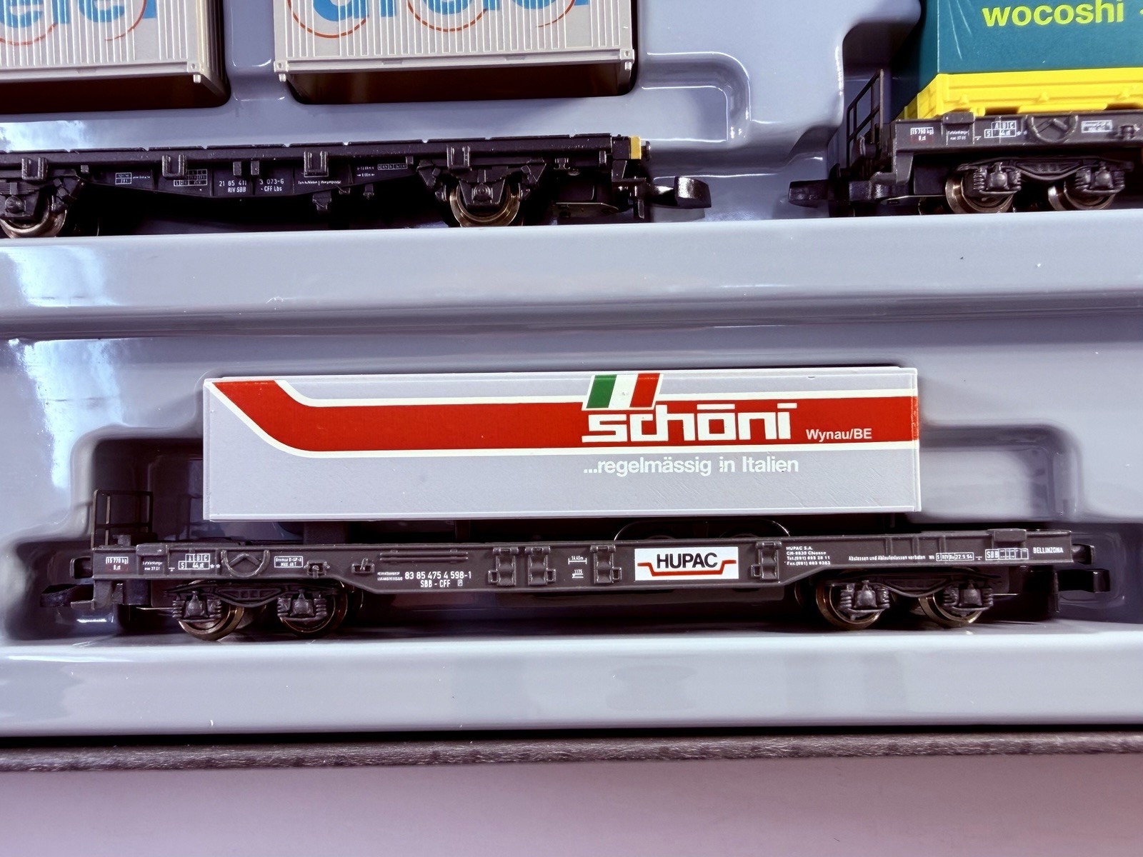 Marklin Mini-Club Z-Scale 81431 SBB HUPAC “Alpine Transit” Train Set