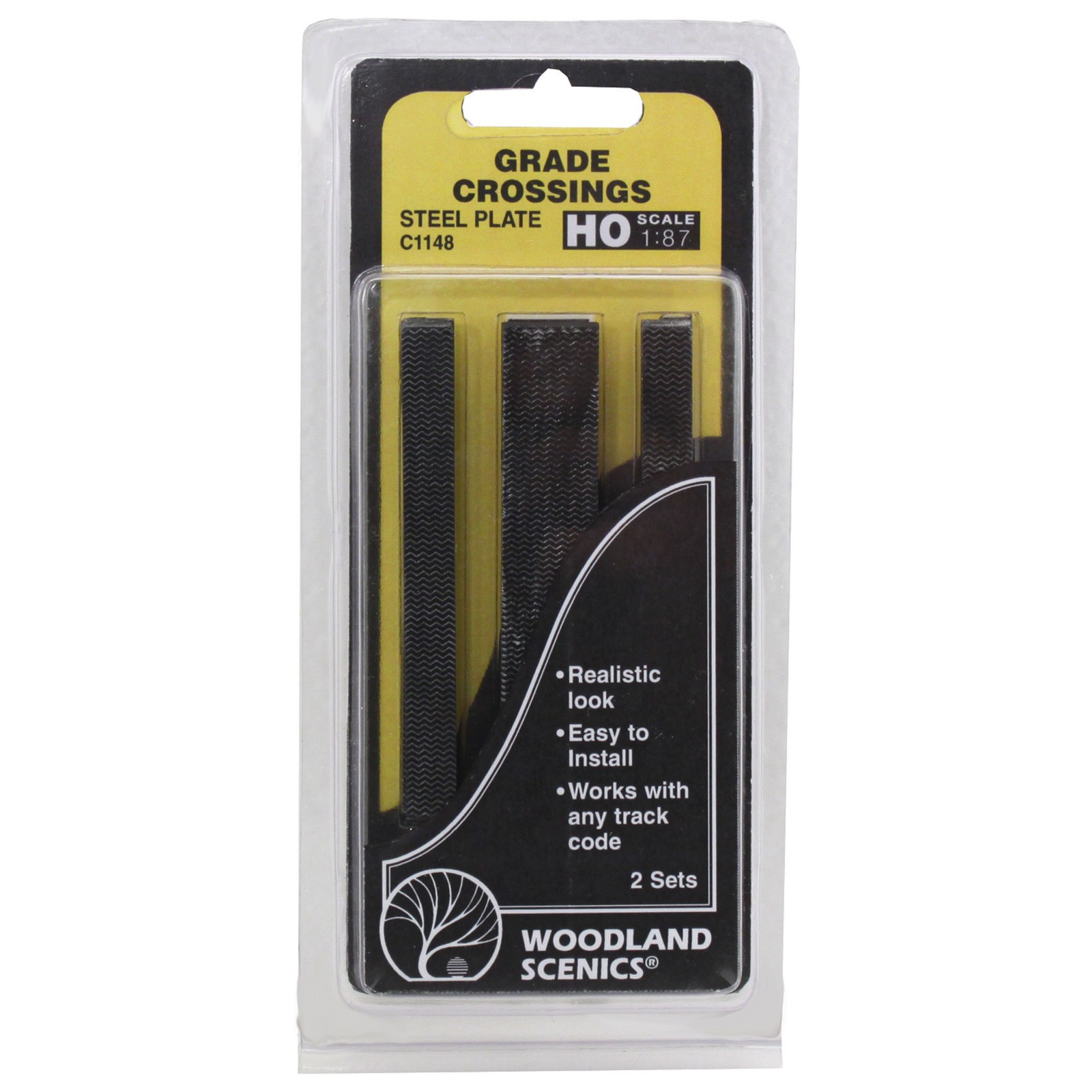 Woodland Scenics HO Grade Crossing Steel Plates WOOC1148 HO Accessories