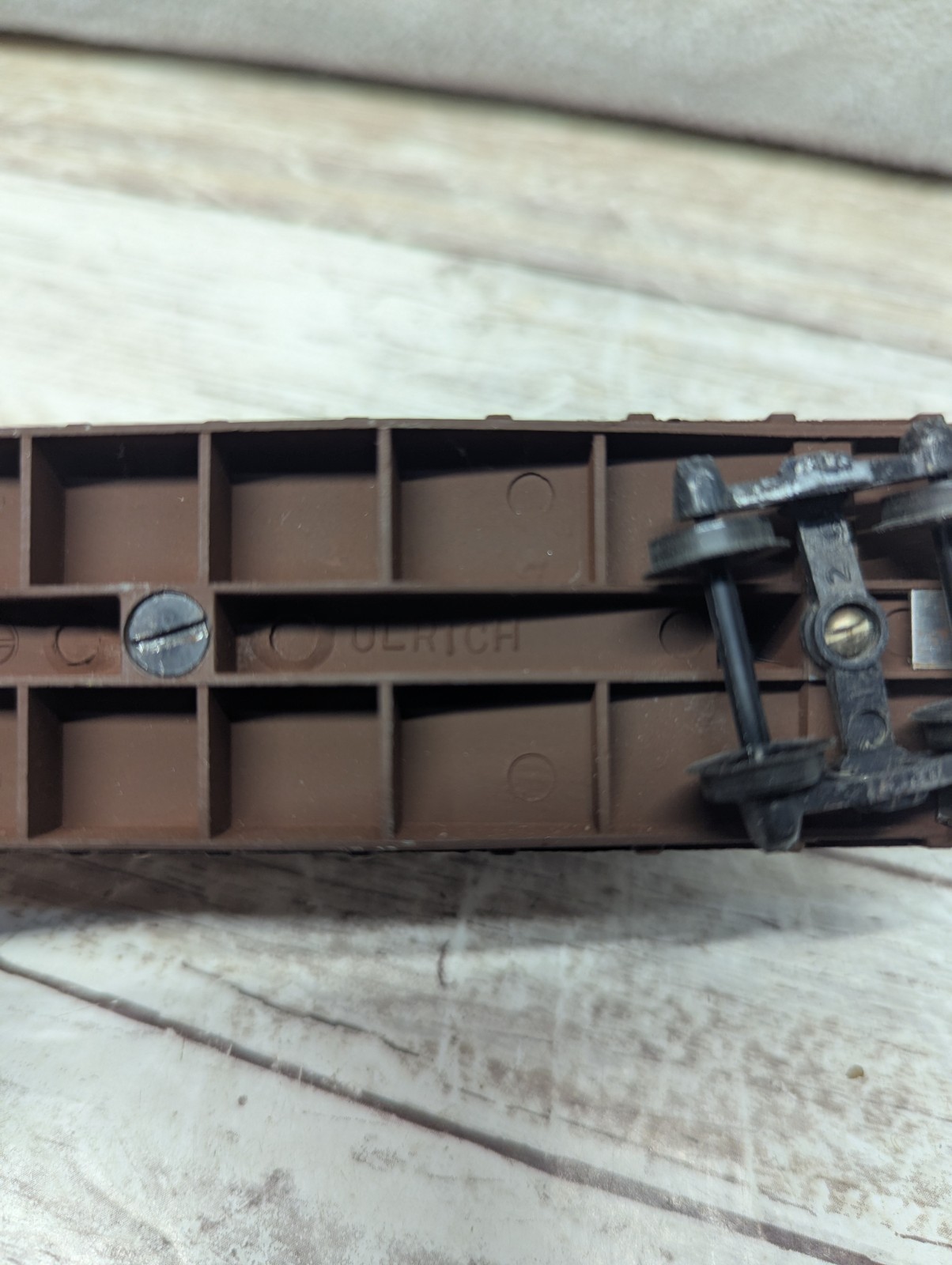 Urlich : HO 1:87: Piggy back: Santa Fe trailer on flat car