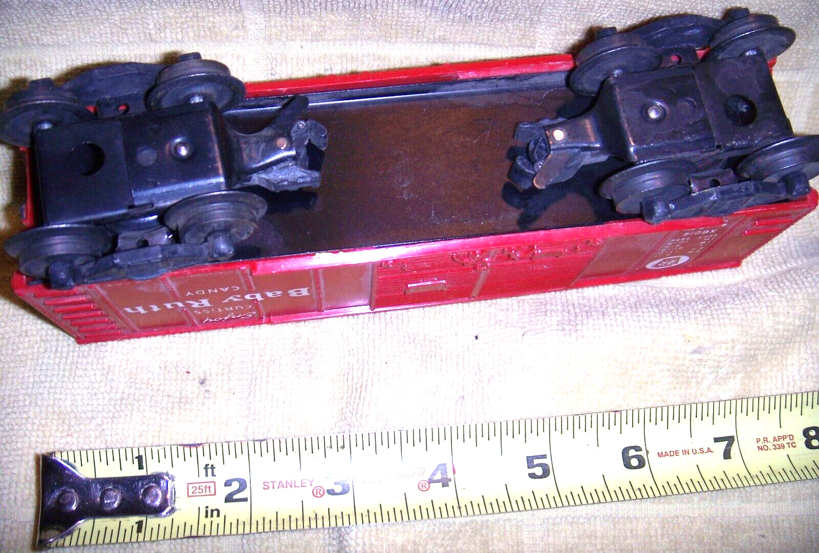 Vintage Lionel O-O27 Curtiss Baby Ruth Double Door Boxcar RED NICE X6014