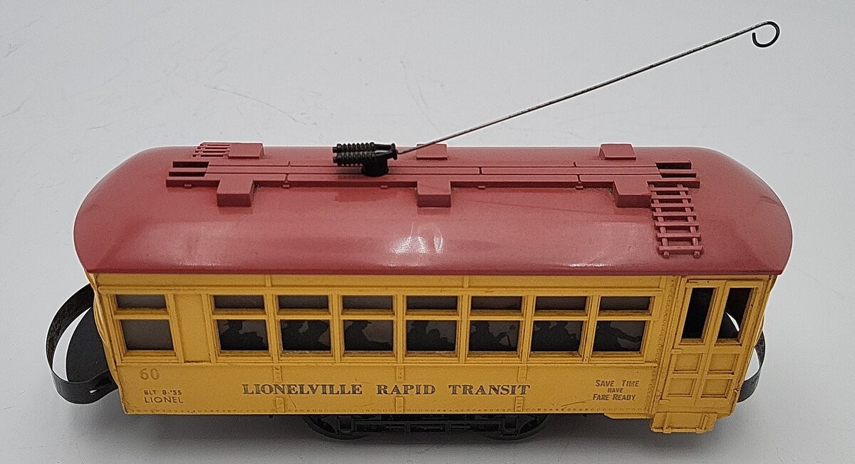 Lionel 60 Vintage O Lionelville Motorized Rapid Transit Trolley