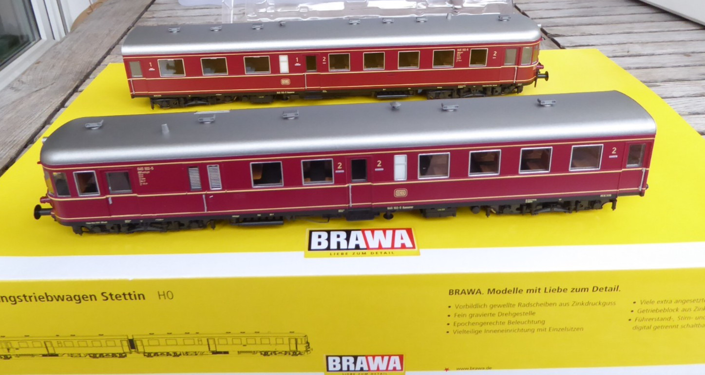 Brawa 44192 H0 2-Part Diesel Multiple Unit BR 645 Stettin DB Era 4 DSS Rare