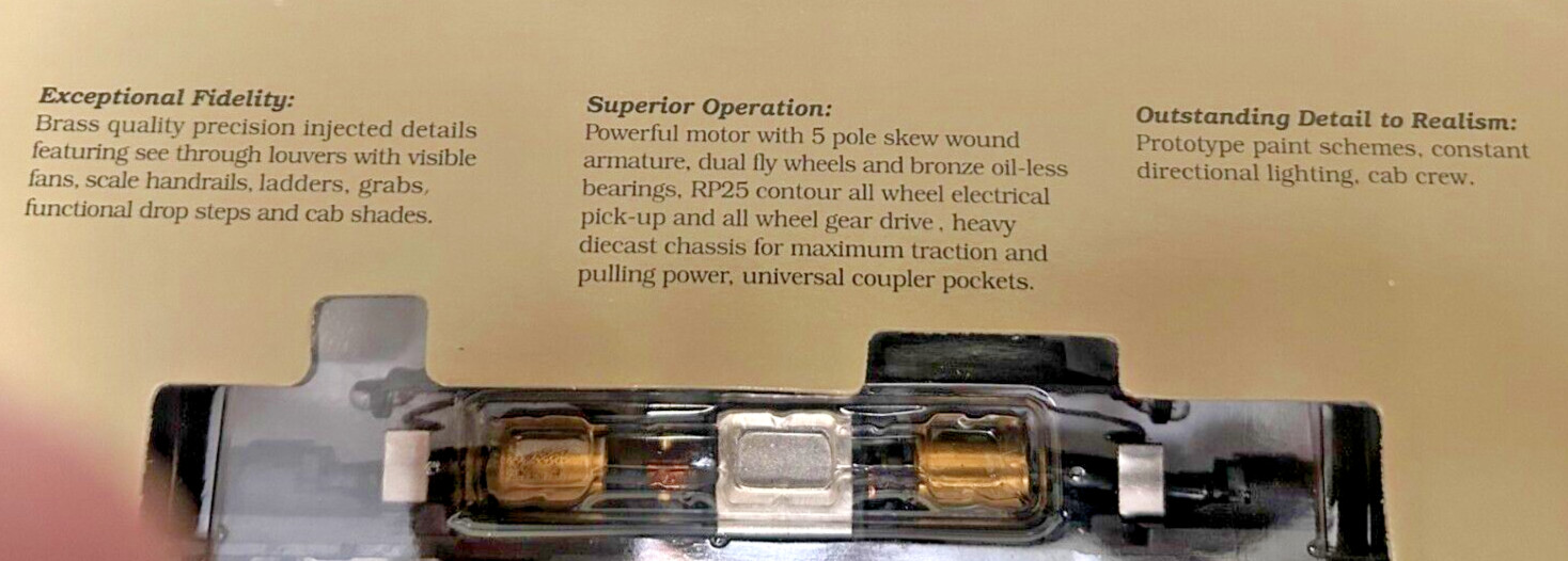 BL2 ROCK ISLAND loco – DC ANALOG HO Scale “CARBODY STYLE” PASSENGER OOP DISPLAY