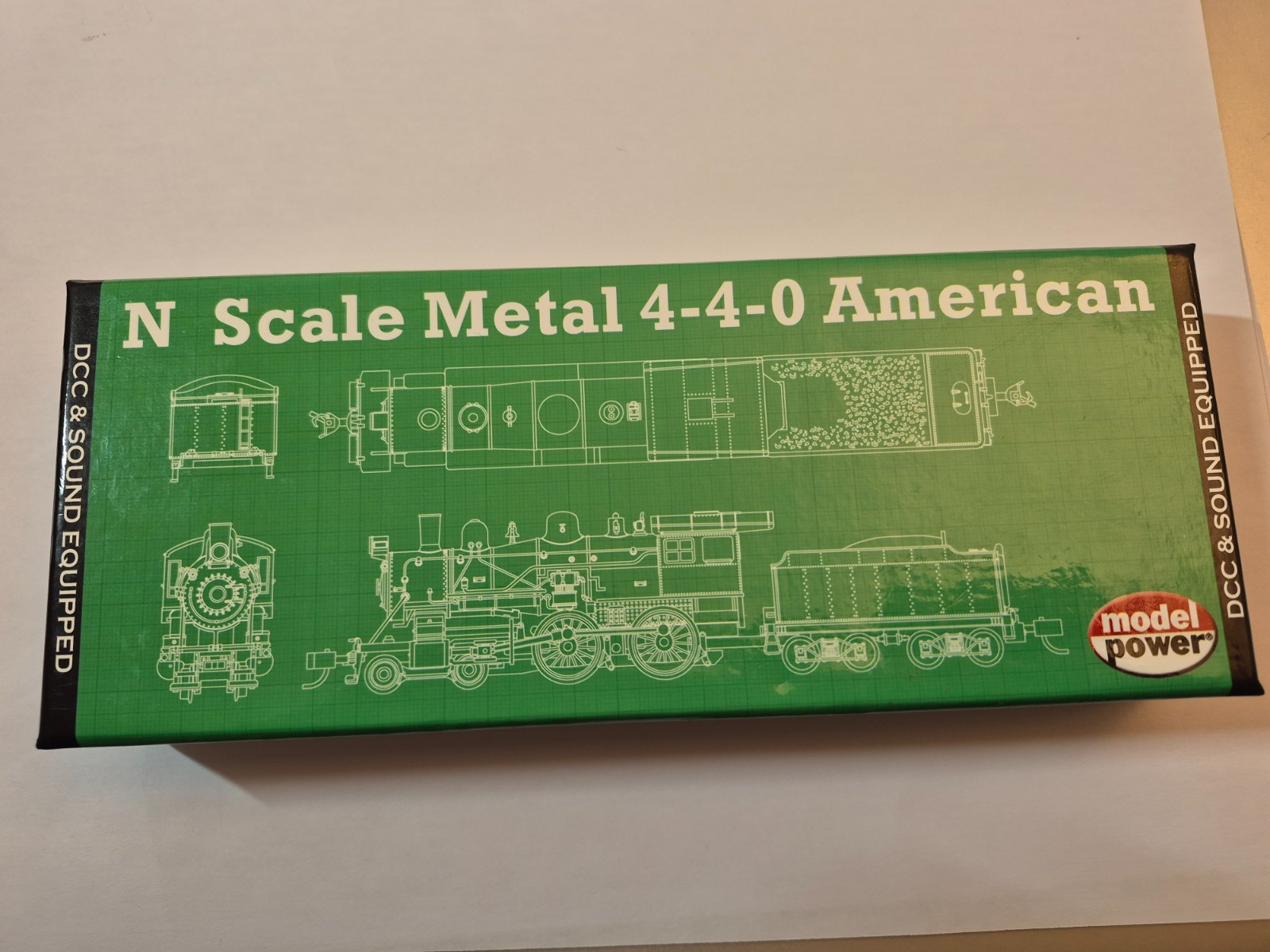 MODEL POWER-MRC 876241 N SCALE CB&Q 4-4-0 AMERICAN DCC/SOUND EQUIPPED RD# 391
