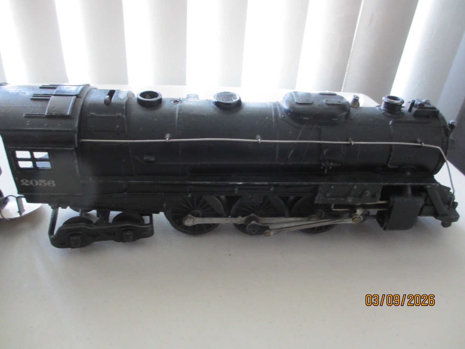 1952 LIONEL O GAUGE 2056 HUDSON STEAM LOCOMOTIVE WITH 2046W TENDER