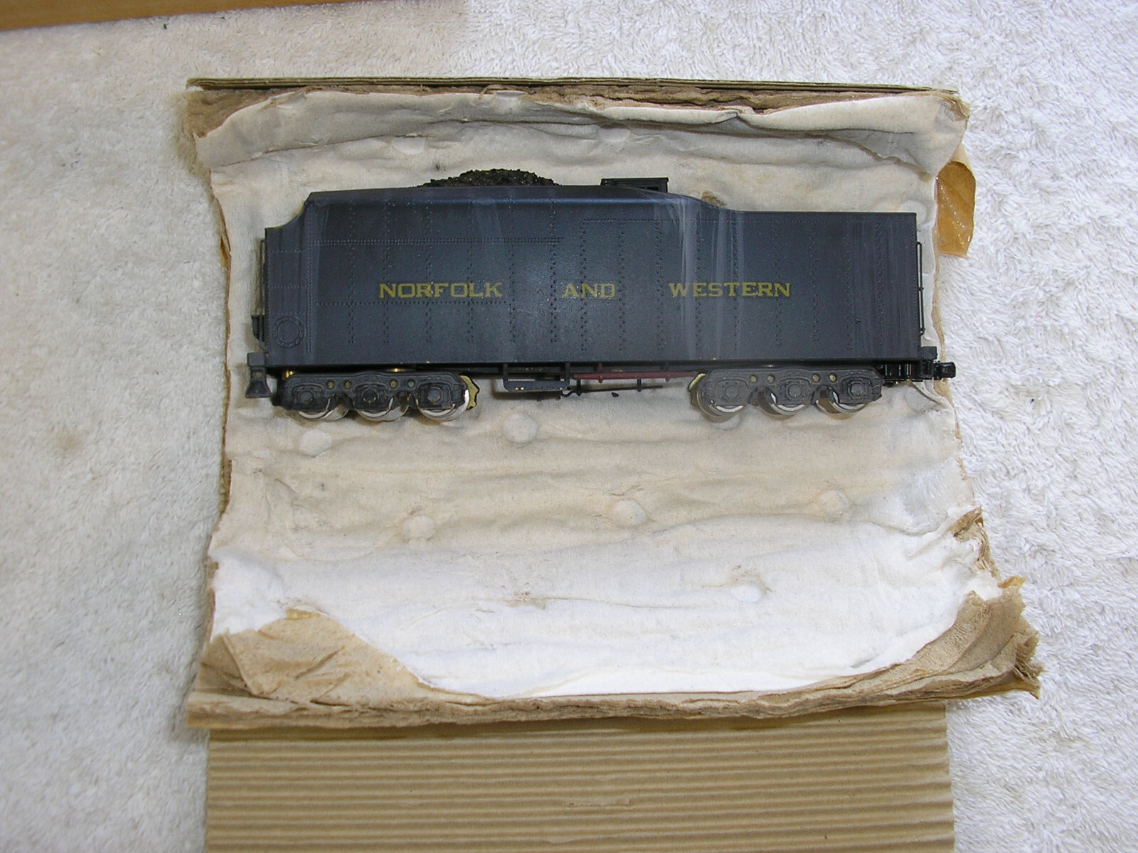 United HO Brass N&W 2-6-6-4 A Class #1212 Weathered, Pittman Motor, Runs