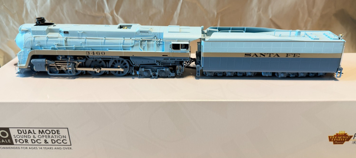 BLI Broadway Limited HO ATSF Blue Goose 3460 1951-1953 Appearance DCC & Sound