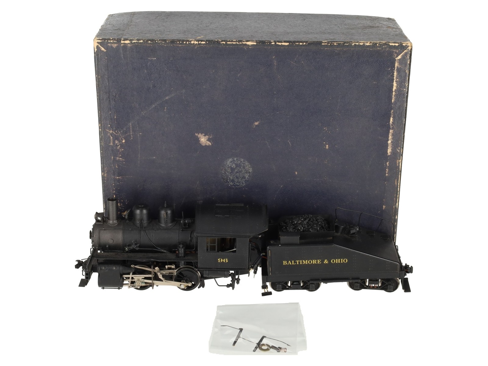 KTM O Scale 2-Rail B&O 0-4-0T Dockside Steam locomotive w/tender #96 – Painted