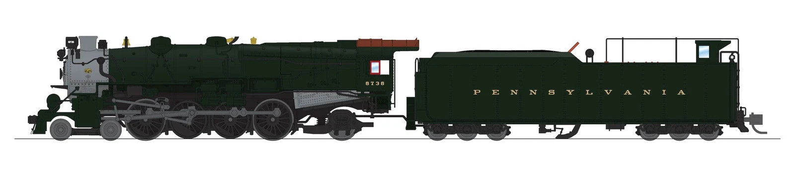 Broadway Limited 8516 N PRR M1b 4-8-2 Steam Locomotive Sound/DC/DCC #6759~NEW