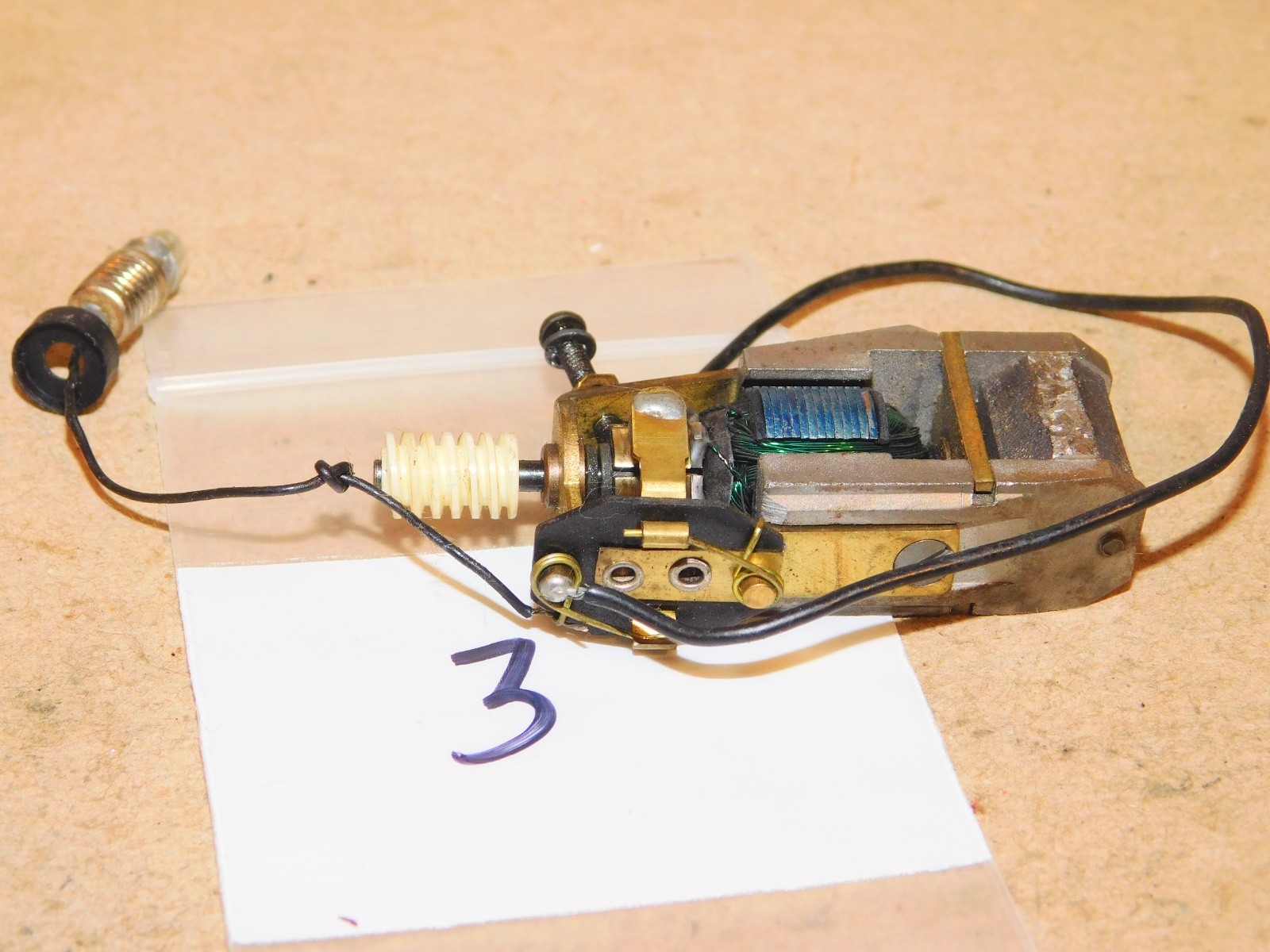 Tyco Mantua HO Parts Pacific Mikado Steam Locomotive Motor w/ Light RUNS WELL #3