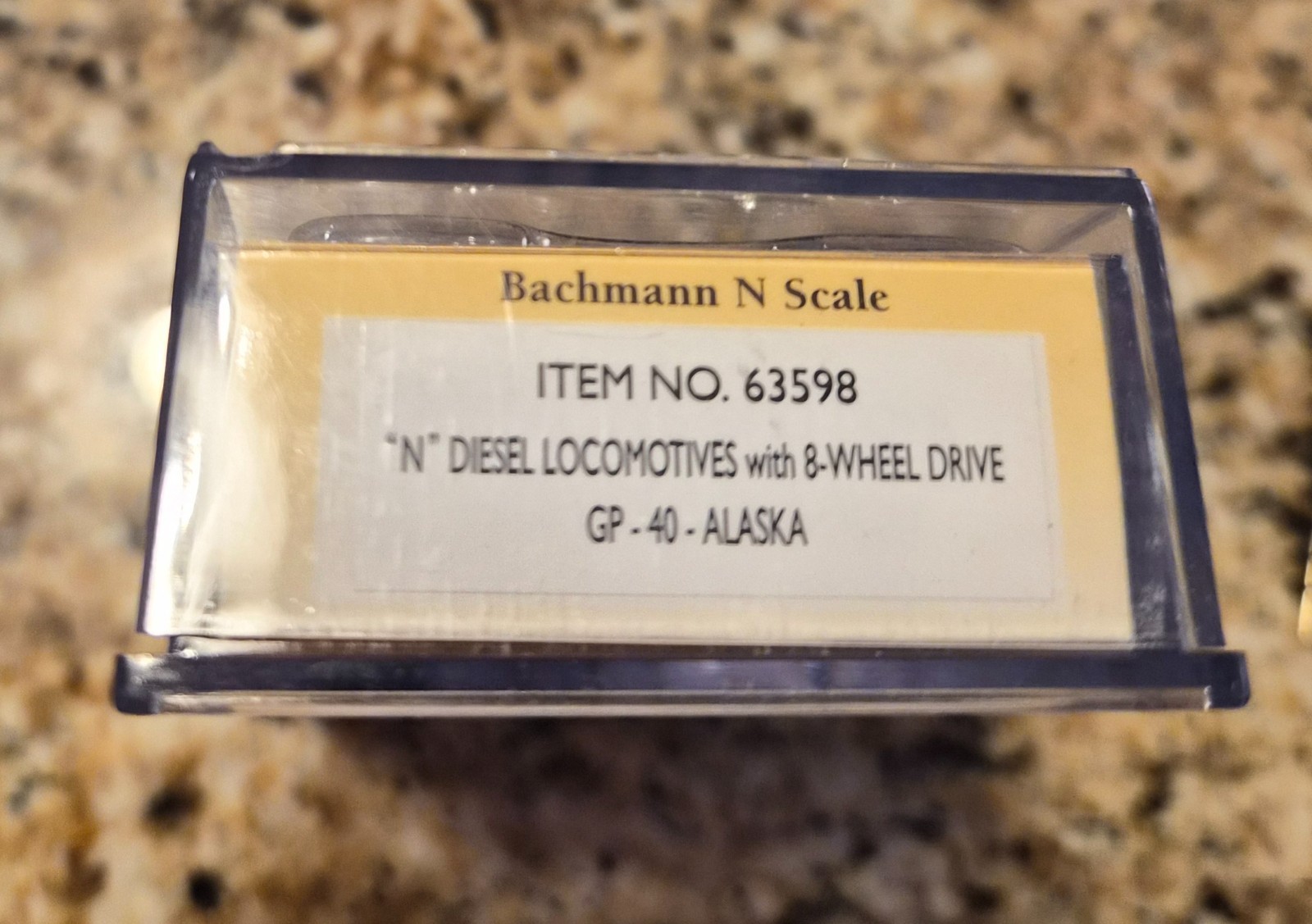 BACHMANN #63598 N Scale Diesel GP-40 8-Wheel Drive ALASKA, Track Tested In Box