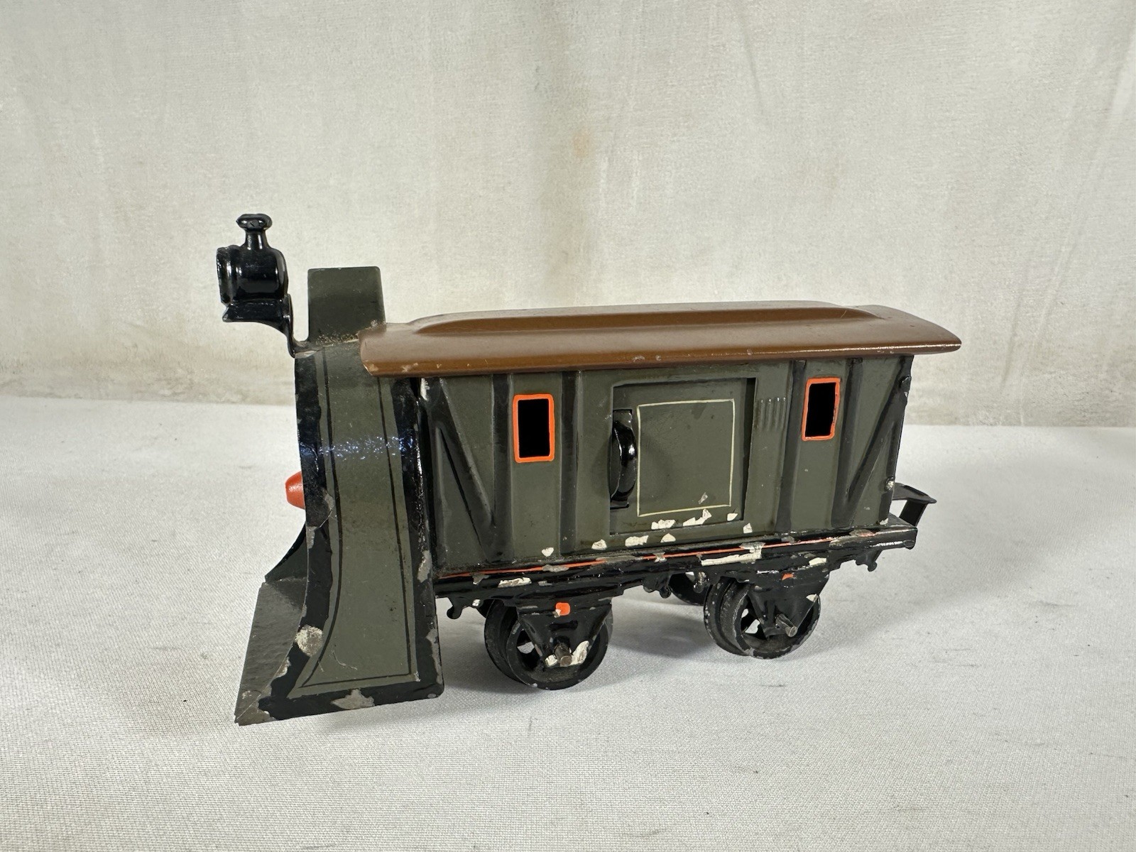 SCARCE Bing Original Prewar O-Gauge Rotary Snowplow!