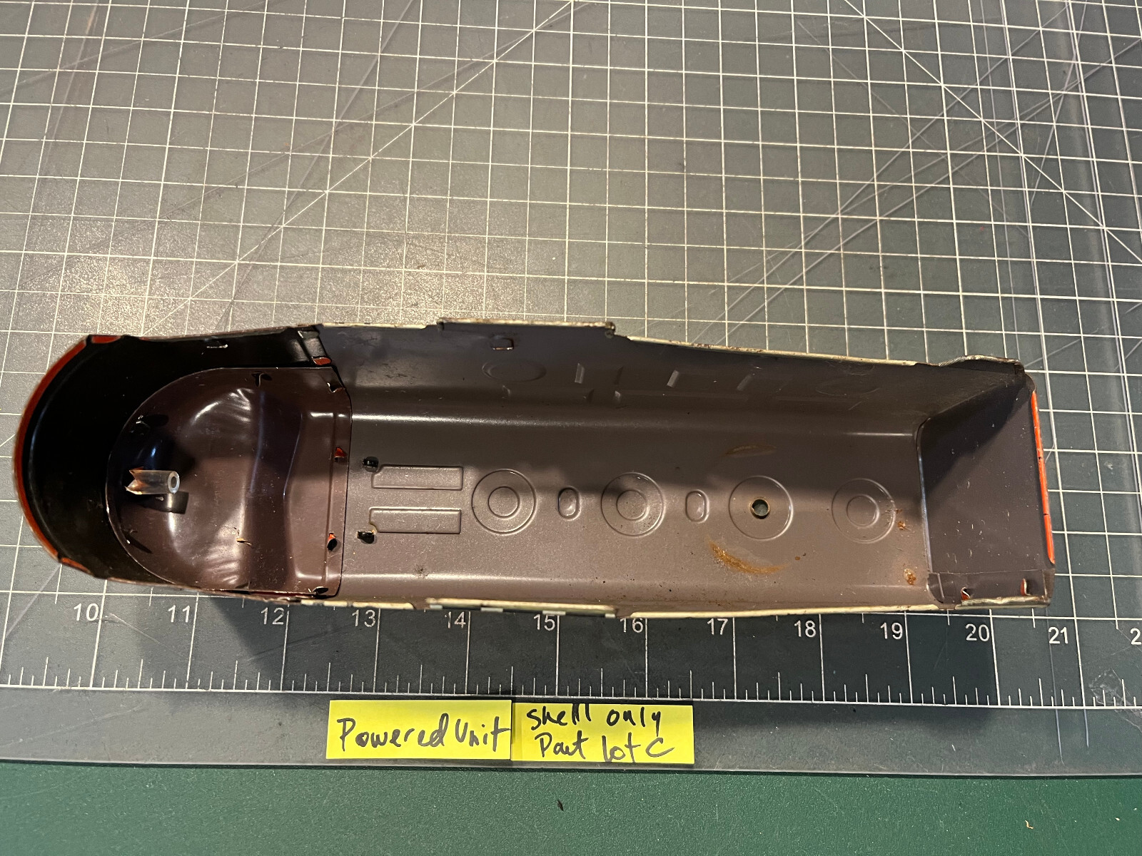 Marx Train SP 6000 POWERED Diesel Locomotive Engine METAL SHELL ONLY PART LOT C