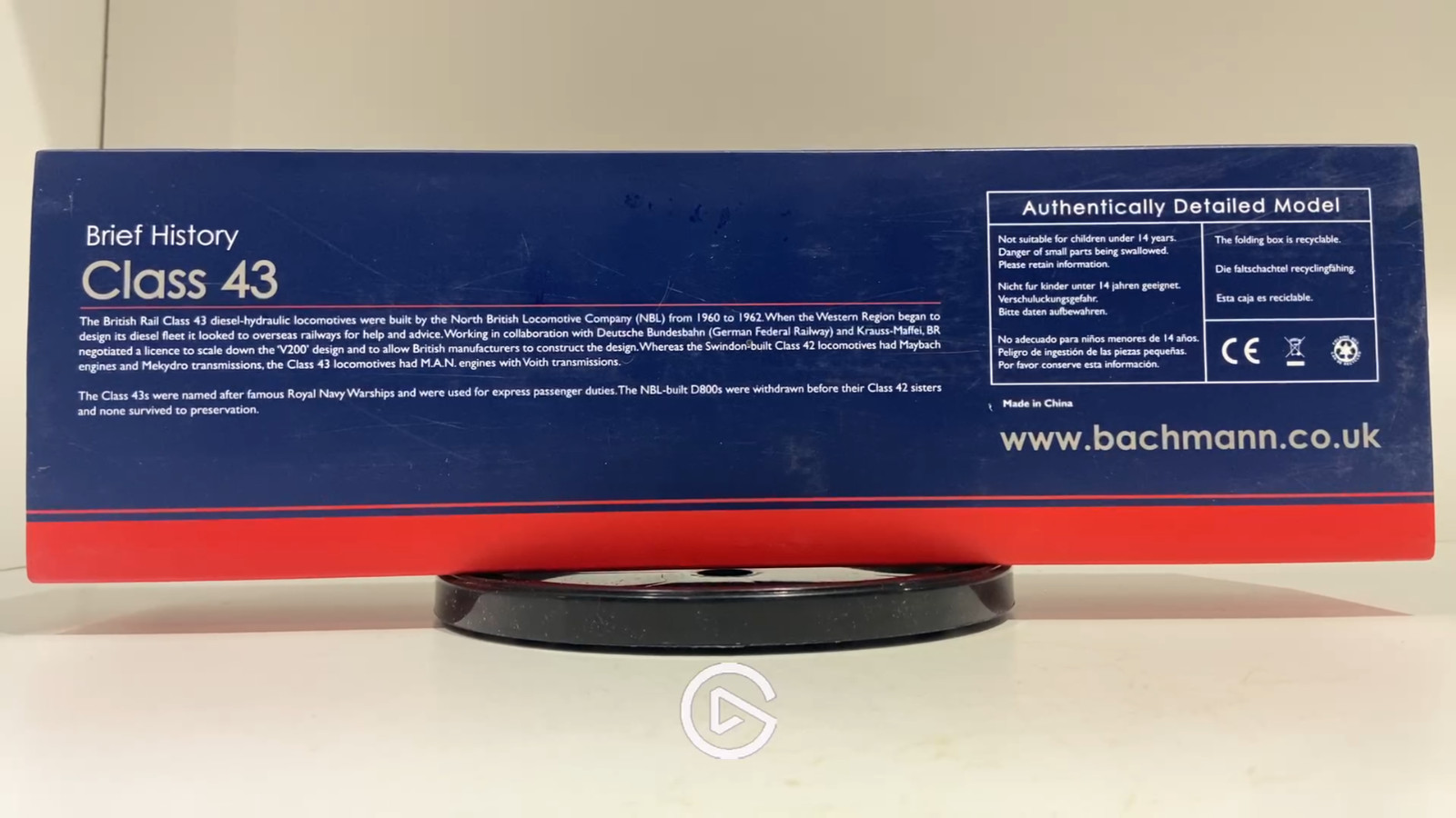 Bachmann Branchline 32-067A Class 43 Warship D836 in BR Blue DCC Ready Led Light