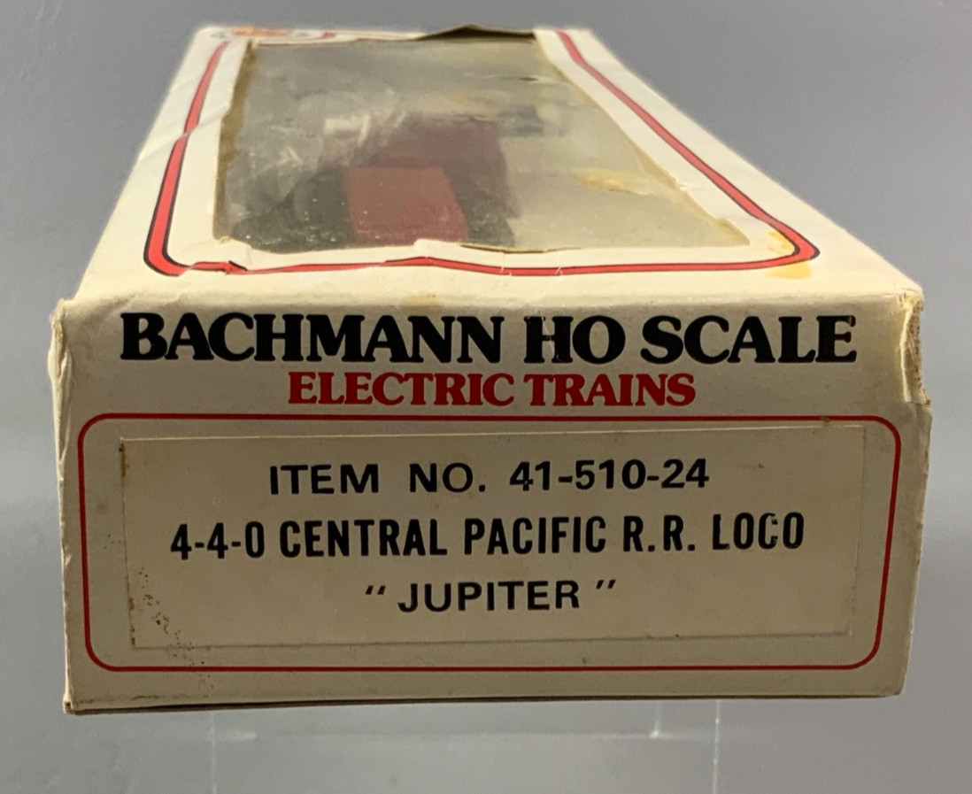 Bachmann HO Scale 4-4-0 Central Pacific R.R. Loco “Jupiter” – Item #41-510-24