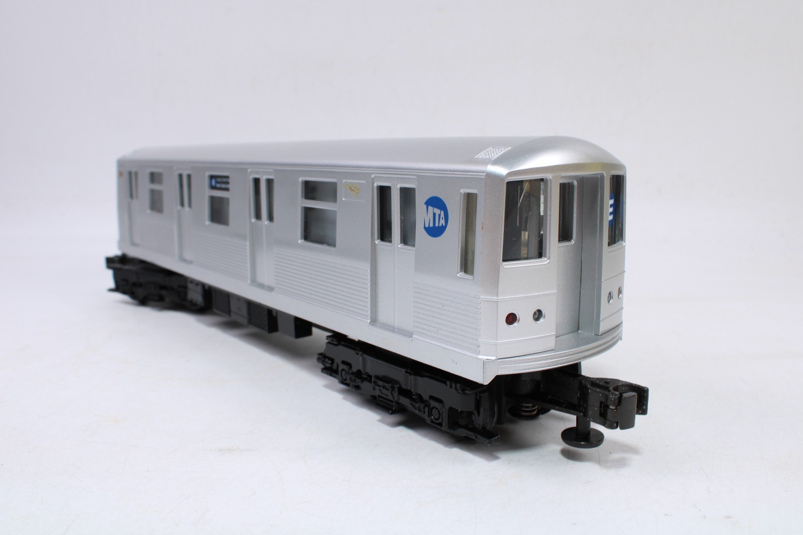 MTH 30-2162-0 O Gauge 4-Car Subway Set MTA Silver w/Horn