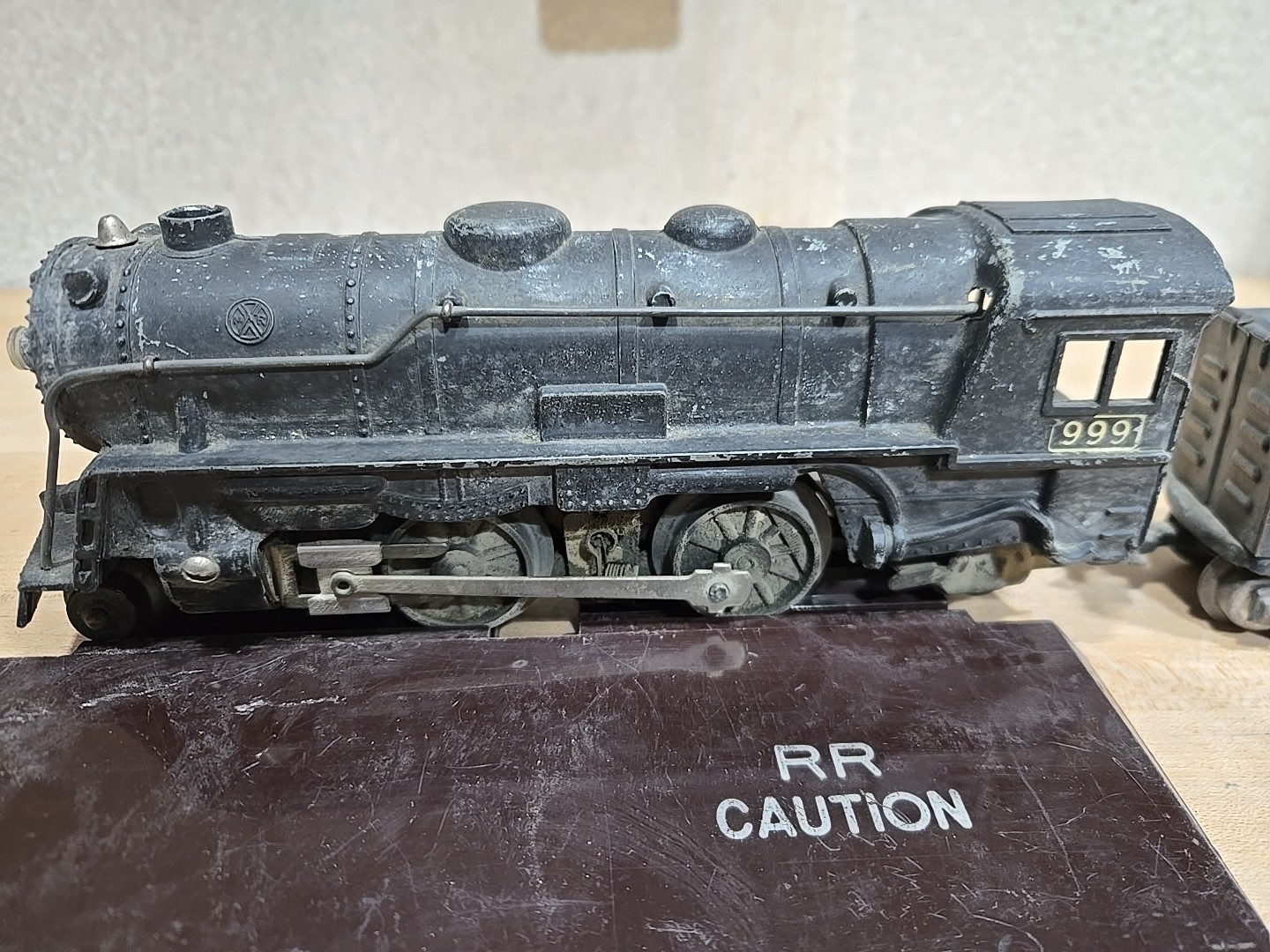 Vintage Marx 999 Electric 2-4-2 Black Die-Cast Locomotive New York Central AS-IS
