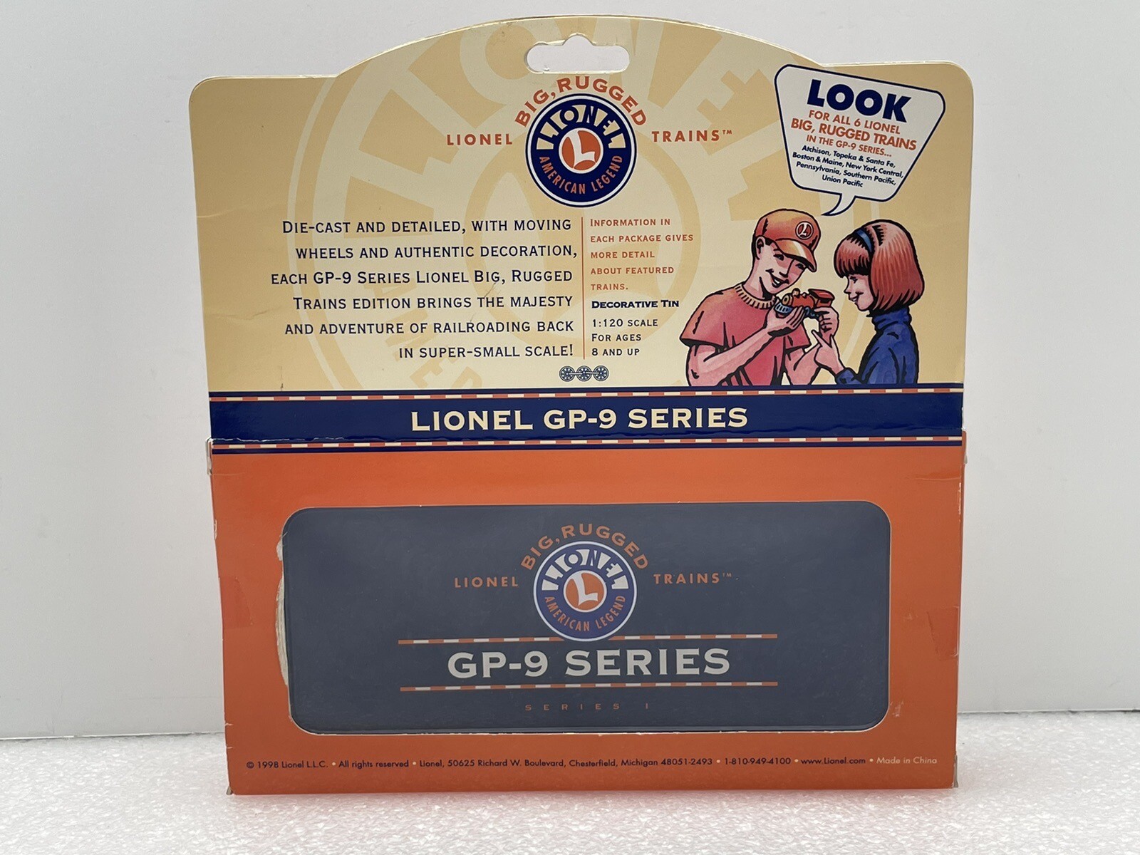 1998 LIONEL GP-9 SERIES PENNSYLVANIA GP-9 1:120 SCALE DIECAST SERIES 1