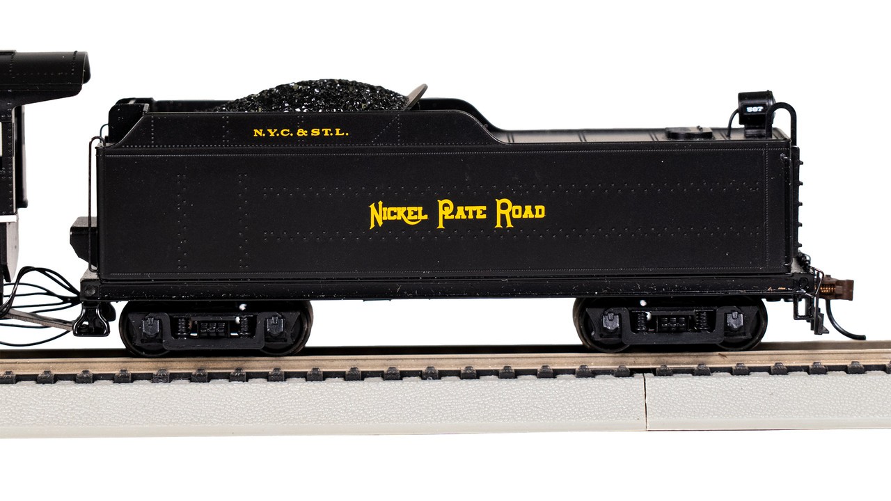 Bachmann HO Scale ~ Light 2-8-2 ~ Nickel Plate Road 587 Long Tender ~ DC ~ 54407
