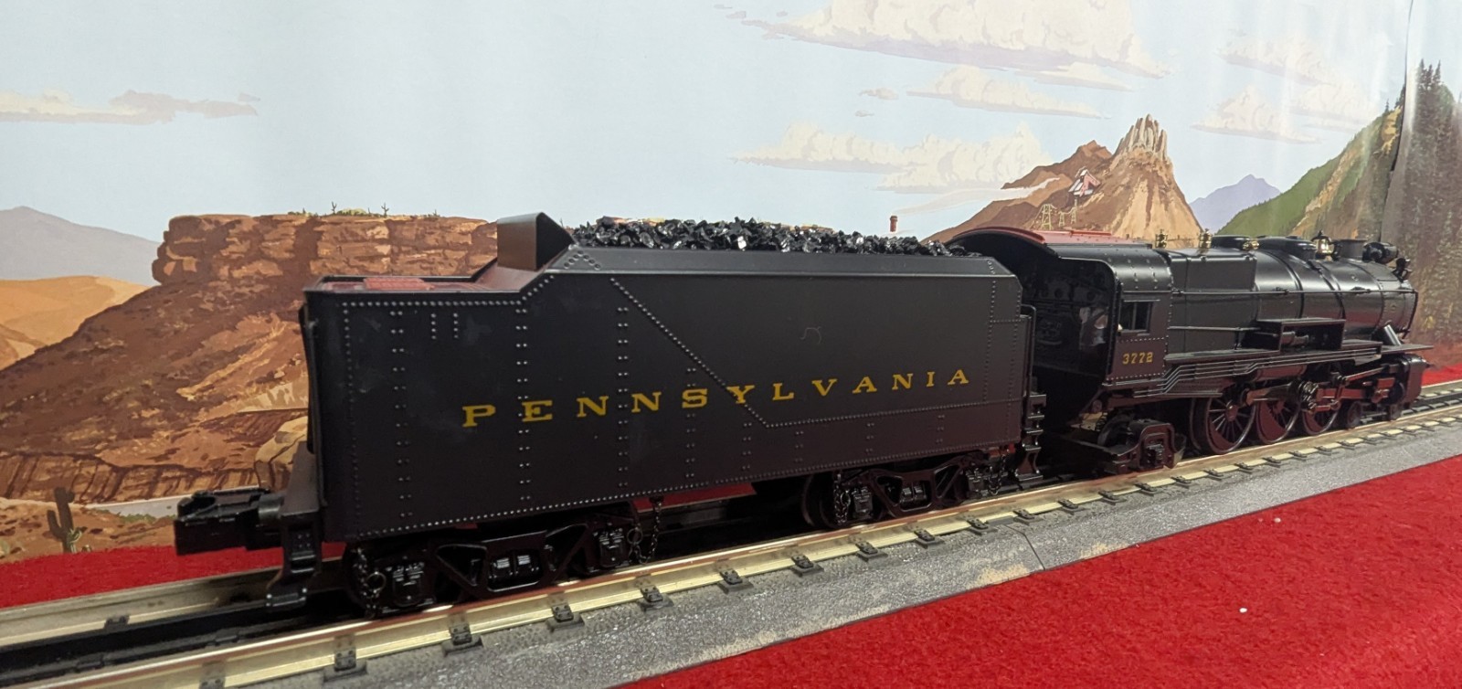 RAIL KING MTH O PRR 4-6-2 K-4 PACIFIC STEAM ENGINE 30-1550-1E PS2