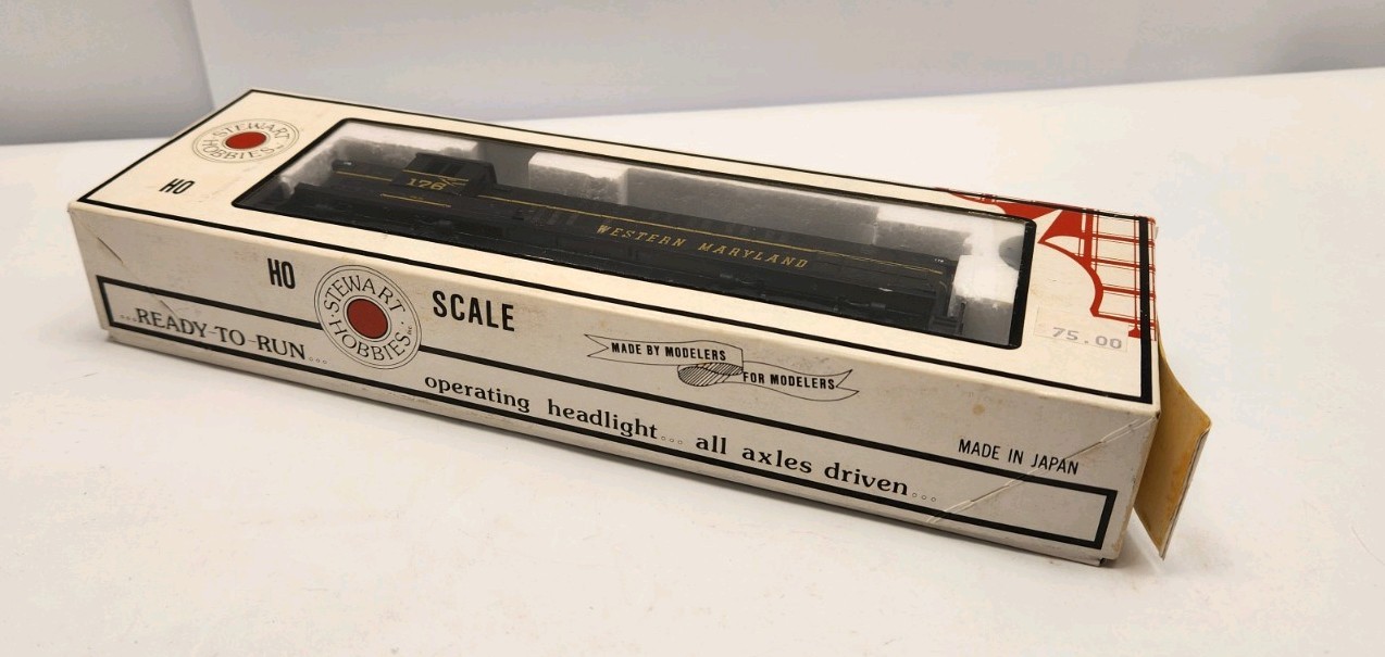 STEWART HOBBIES HO 4402 BALDWIN AS-16 WESTERN MARYLAND #176 LOCOMOTIVE NOS C75