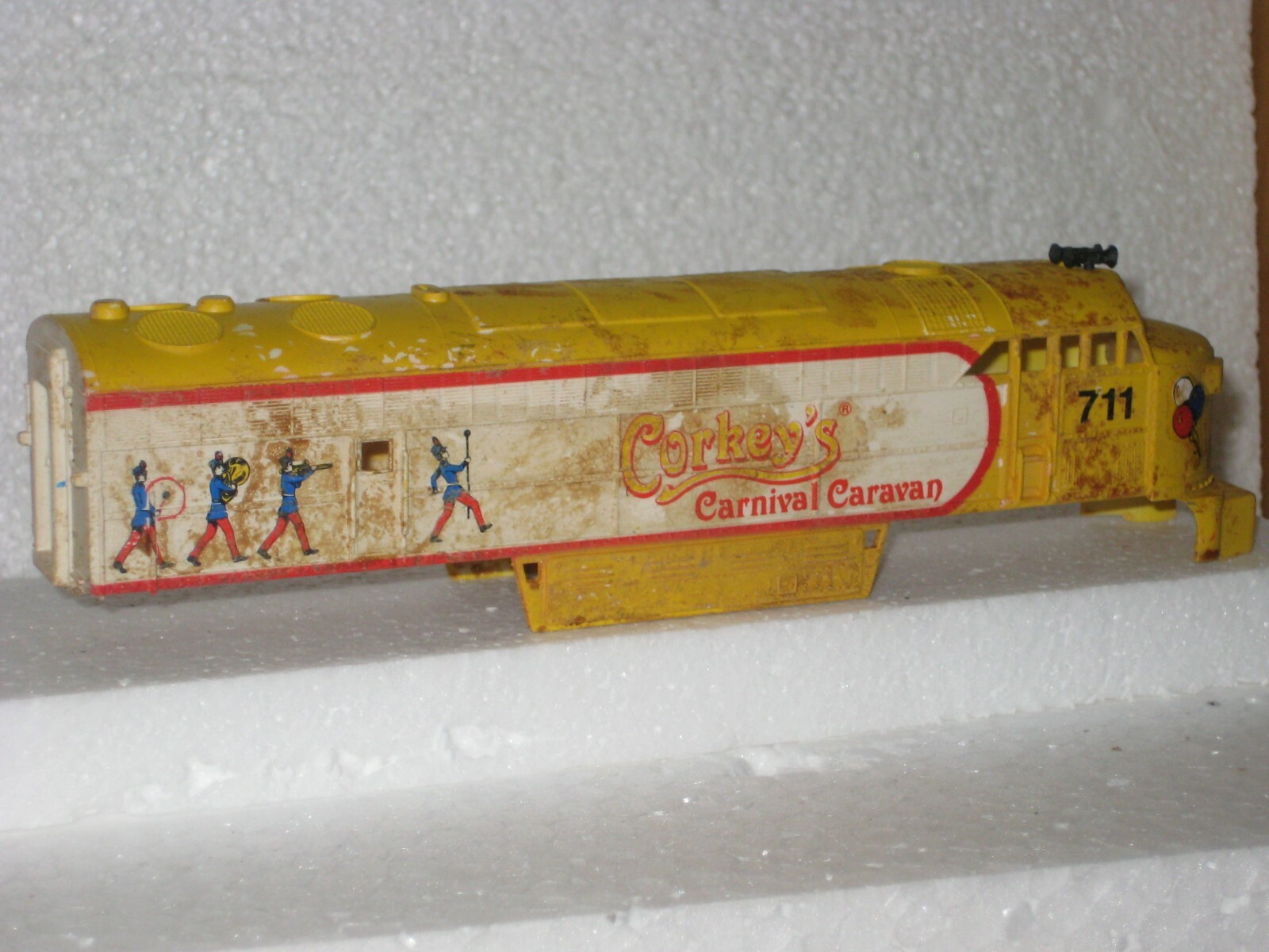 HO TRAIN CORKEYS C-LINE SHELL LOCO # M375 CIRCUS LOCO SHELL *See Description*