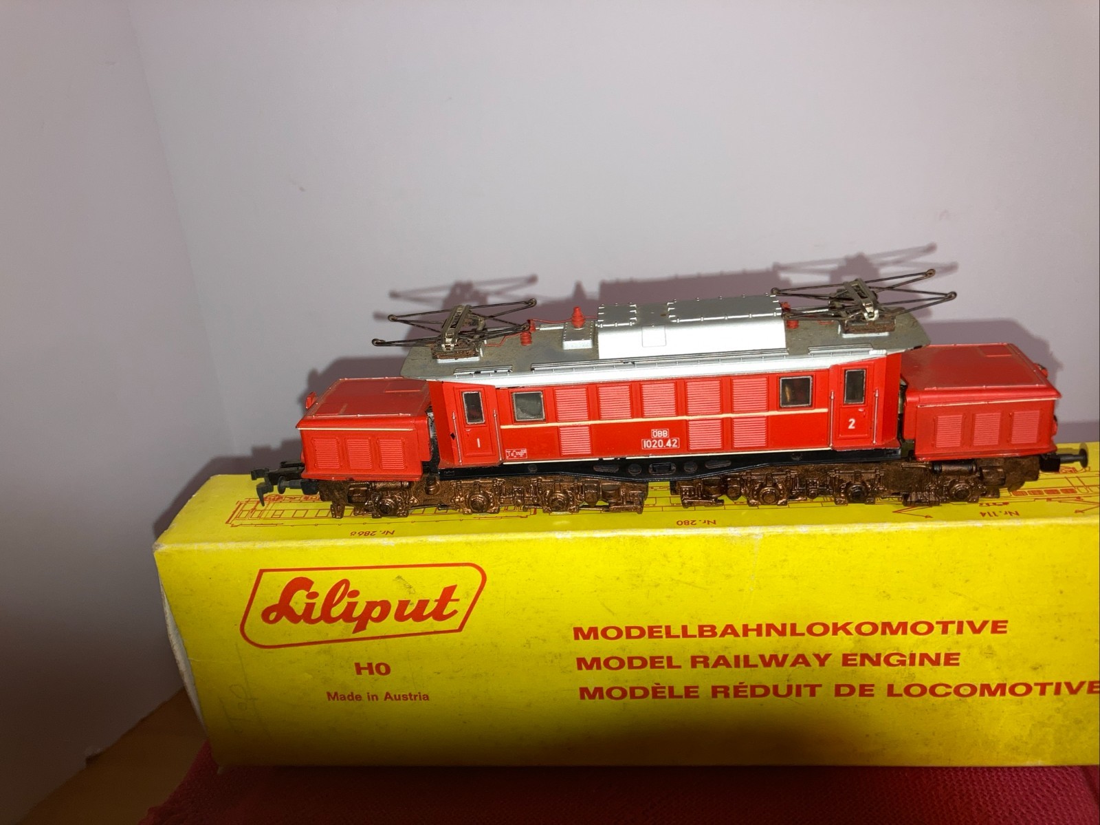 Liliput HO Electric Locomotive #119 Red/ Orange, OB
